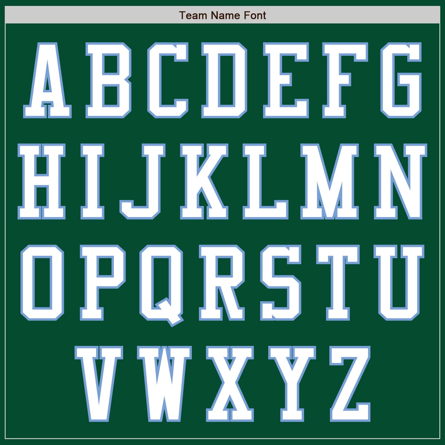 Custom Kelly Green White-Light Blue Bomber Varsity Letterman Zipper Jacket view 5