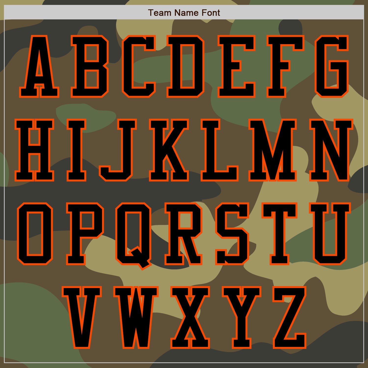 Custom Camo Black-Orange Bomber Varsity Letterman Salute To Service Zipper Jacket view 5