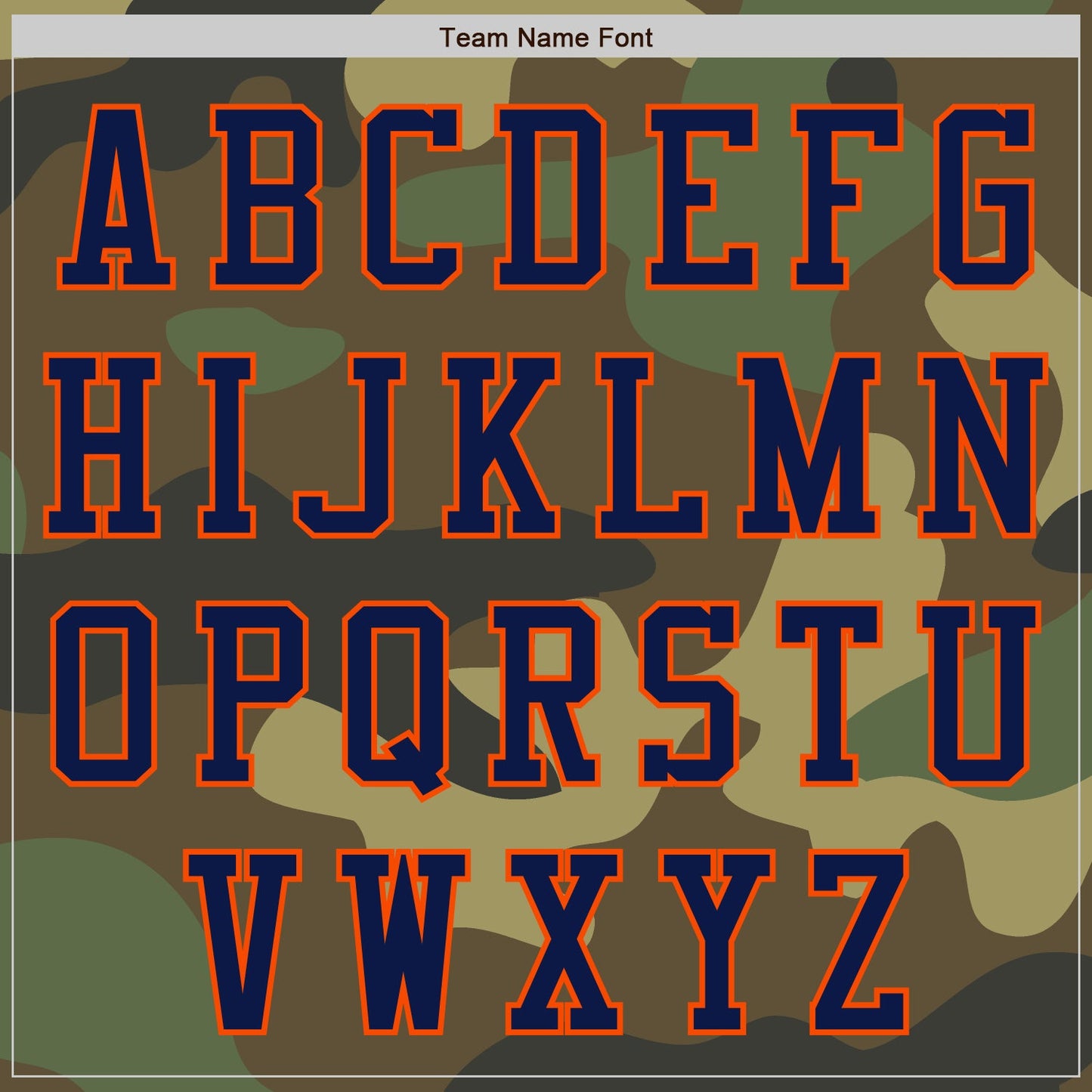 Custom Camo Navy-Orange Bomber Varsity Letterman Salute To Service Zipper Jacket view 5