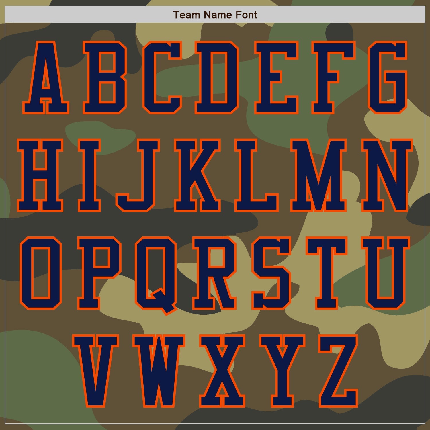 Custom Camo Navy-Orange Bomber Varsity Letterman Salute To Service Zipper Jacket view 5