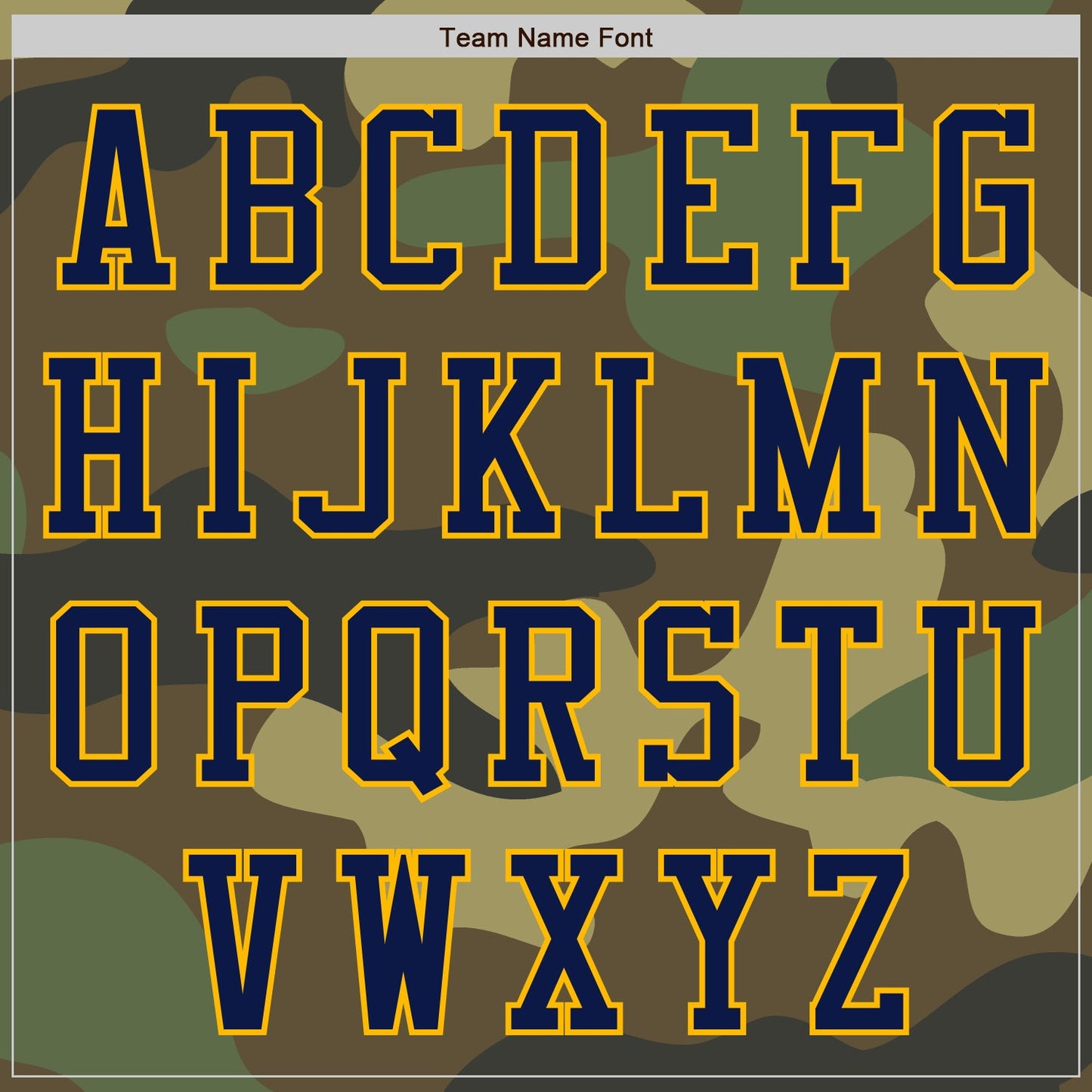 Custom Camo Navy-Gold Bomber Varsity Letterman Salute To Service Zipper Jacket view 5