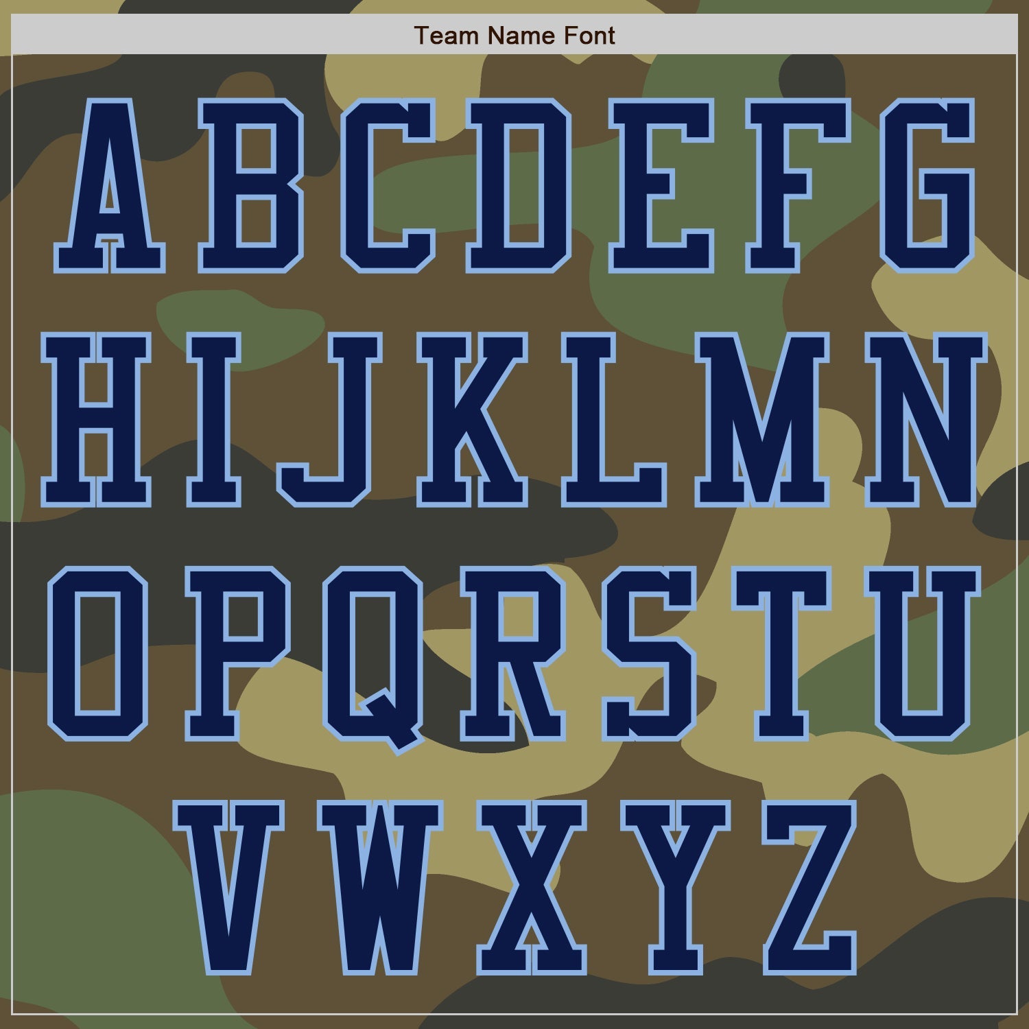 Custom Camo Navy-Light Blue Bomber Varsity Letterman Salute To Service Zipper Jacket view 5