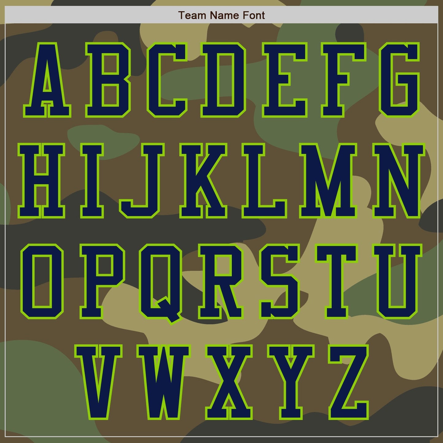 Custom Camo Navy-Neon Green Bomber Varsity Letterman Salute To Service Zipper Jacket view 5