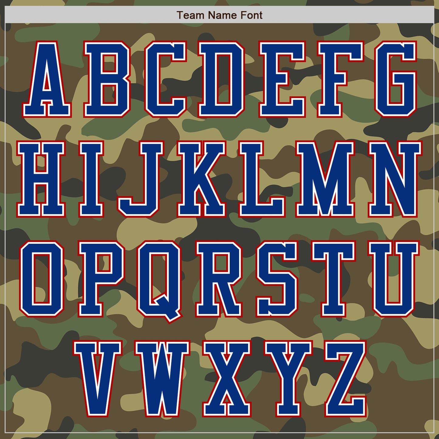 Custom Camo Royal-Red Bomber Varsity Letterman Salute To Service Zipper Jacket view 5