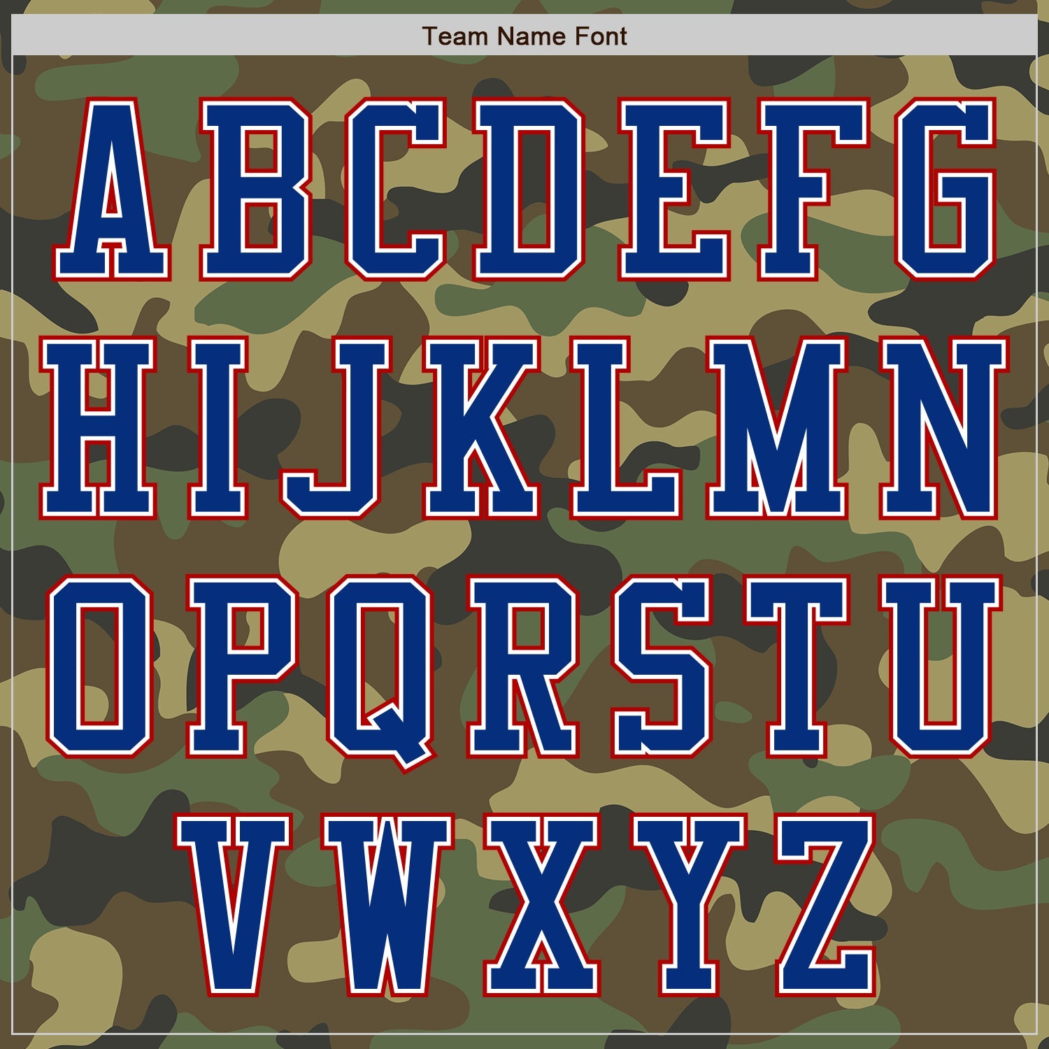 Custom Camo Royal-Red Bomber Varsity Letterman Salute To Service Zipper Jacket view 5