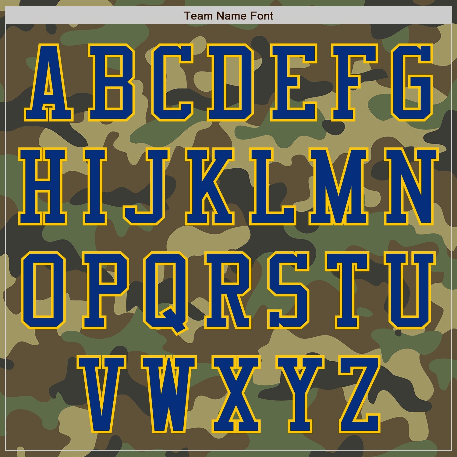 Custom Camo Royal-Yellow Bomber Varsity Letterman Salute To Service Zipper Jacket view 5