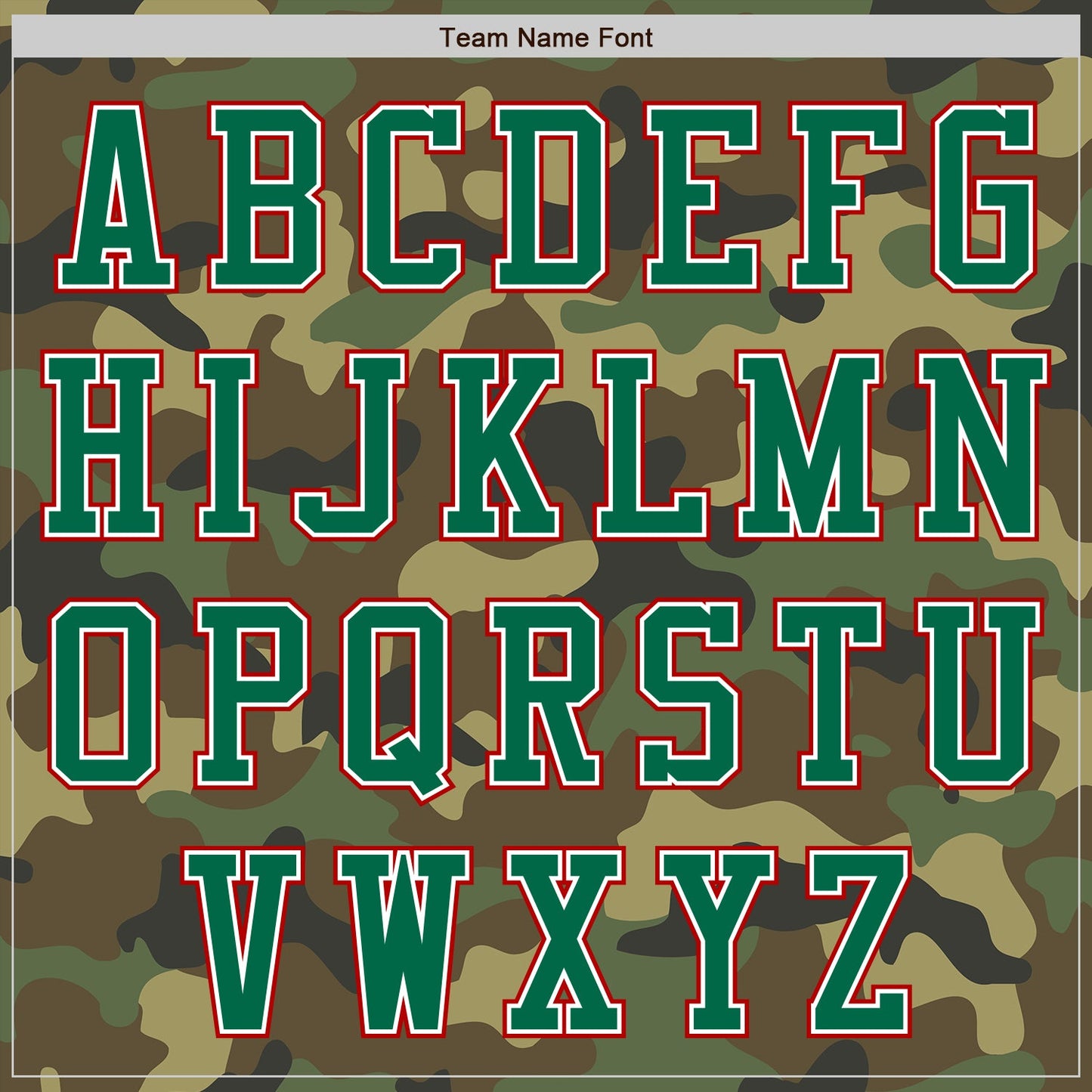 Custom Camo Kelly Green-Red Bomber Varsity Letterman Salute To Service Zipper Jacket view 5