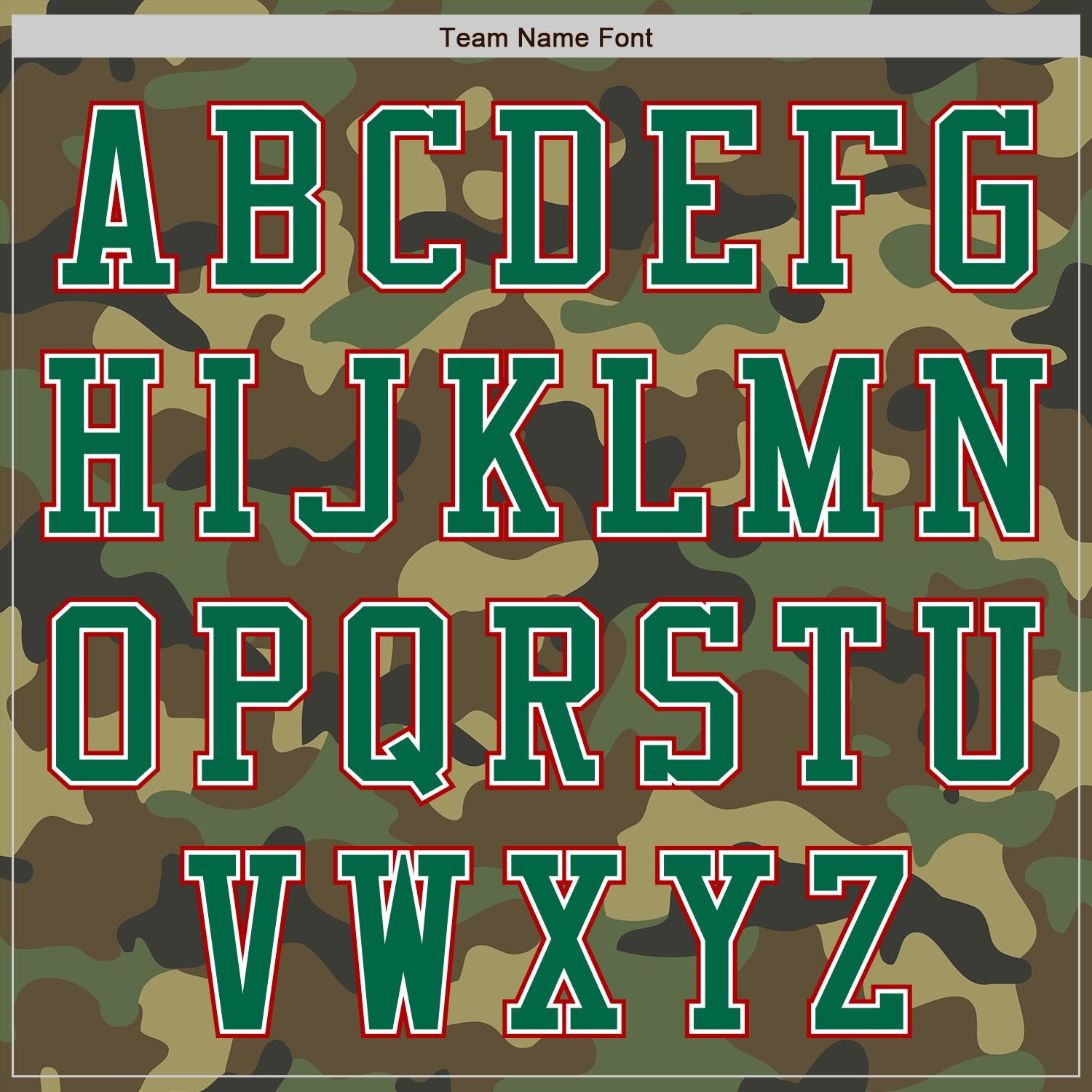 Custom Camo Kelly Green-Red Bomber Varsity Letterman Salute To Service Zipper Jacket view 5