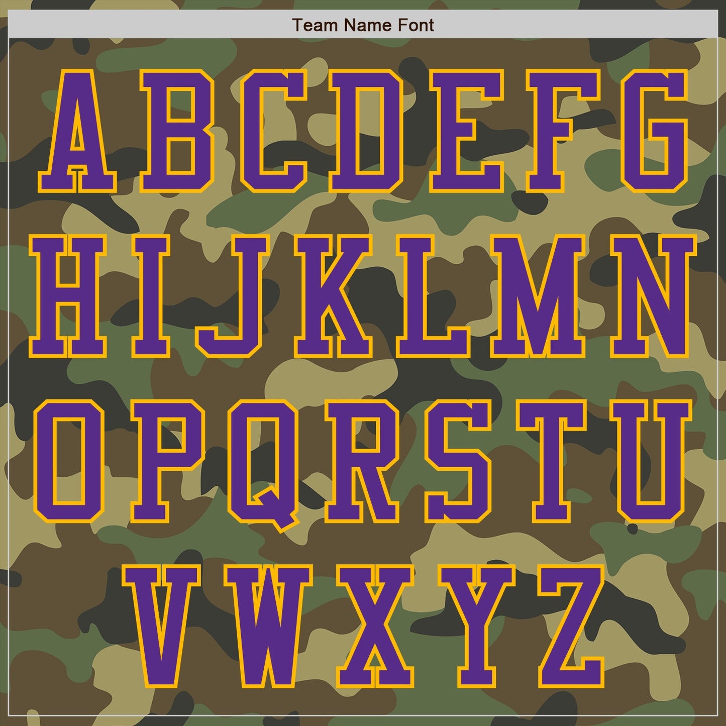 Custom Camo Purple-Gold Bomber Varsity Letterman Salute To Service Zipper Jacket view 5