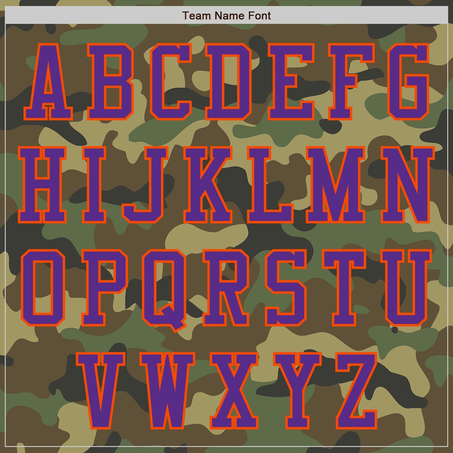 Custom Camo Purple-Orange Bomber Varsity Letterman Salute To Service Zipper Jacket view 5