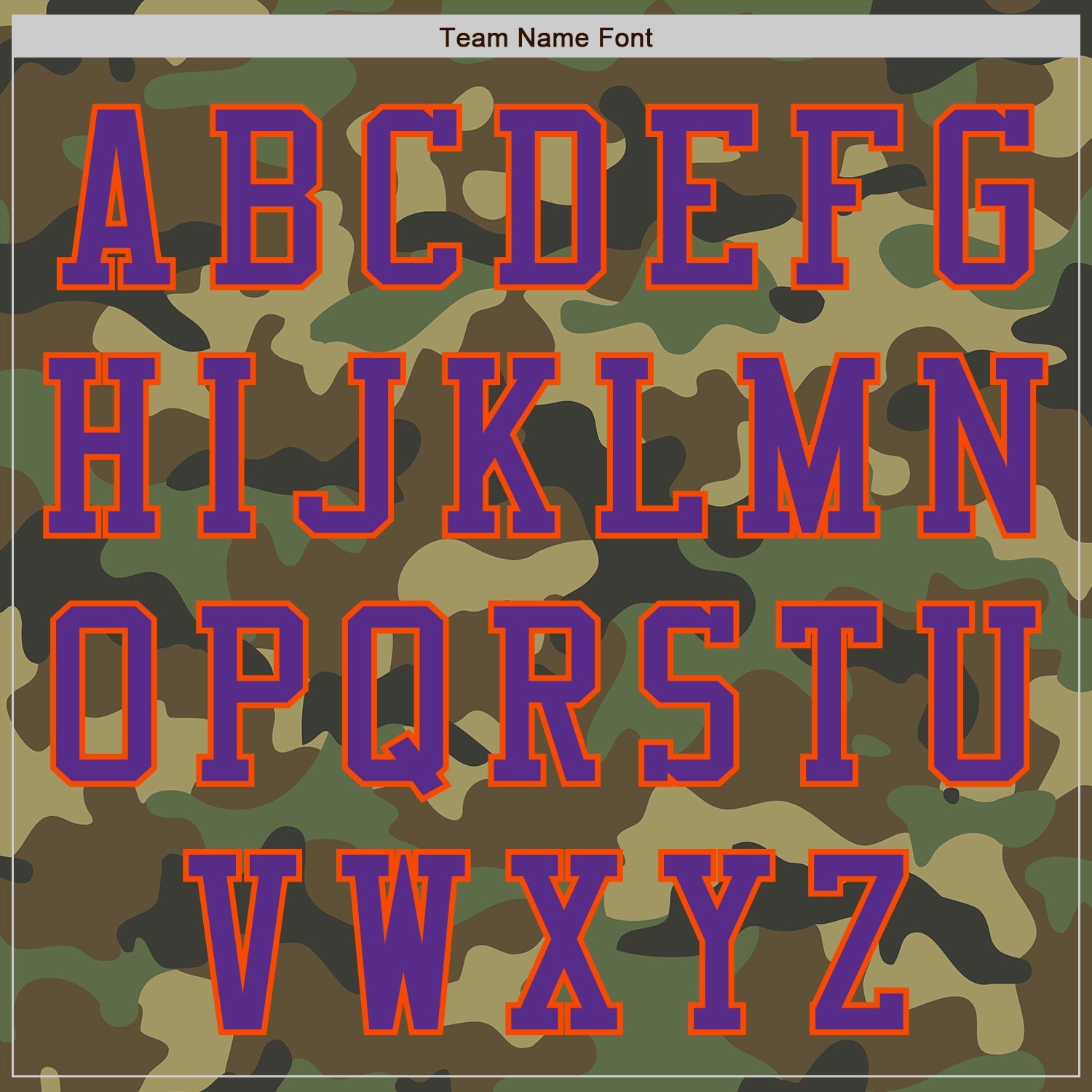 Custom Camo Purple-Orange Bomber Varsity Letterman Salute To Service Zipper Jacket view 5