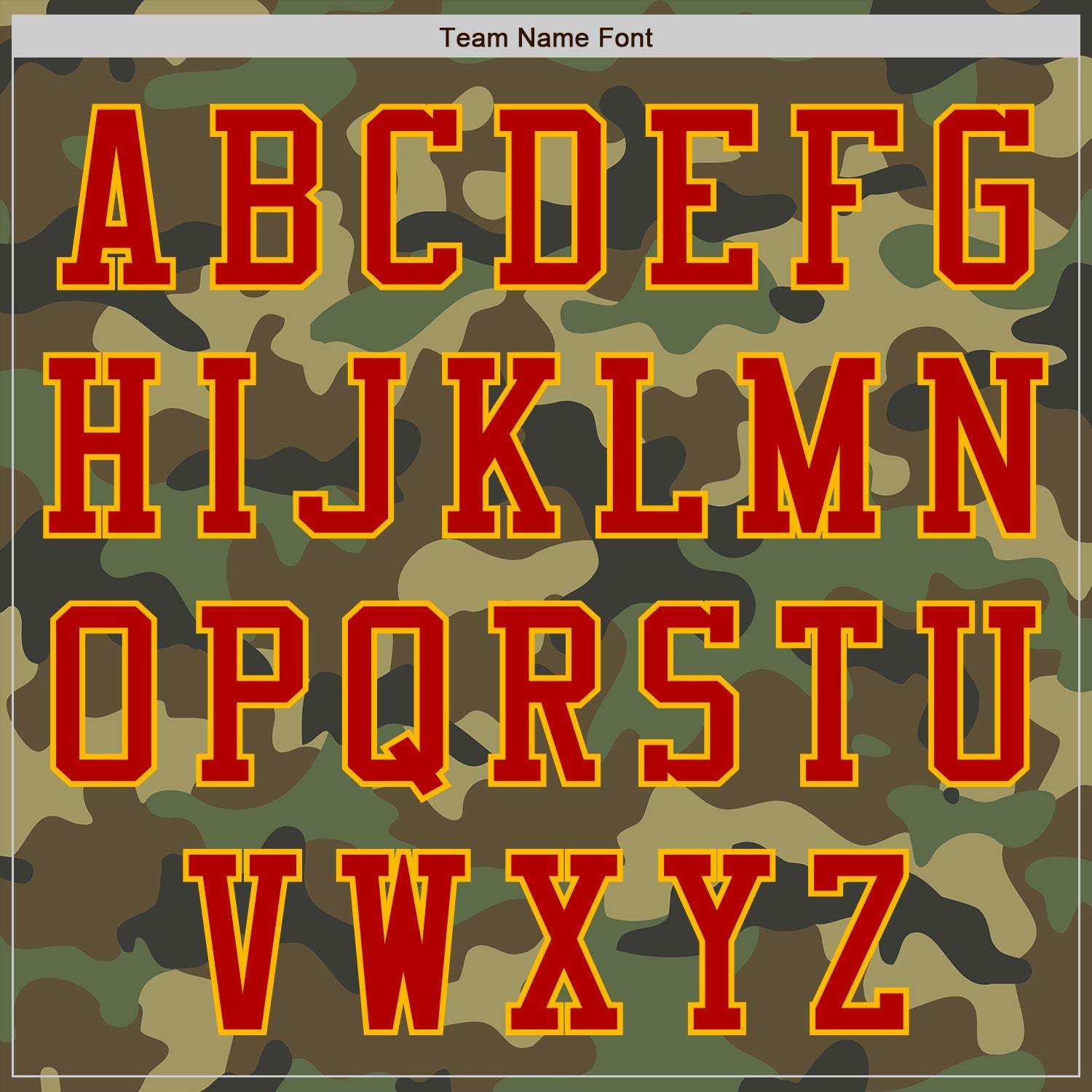 Custom Camo Red-Gold Bomber Varsity Letterman Salute To Service Zipper Jacket view 5