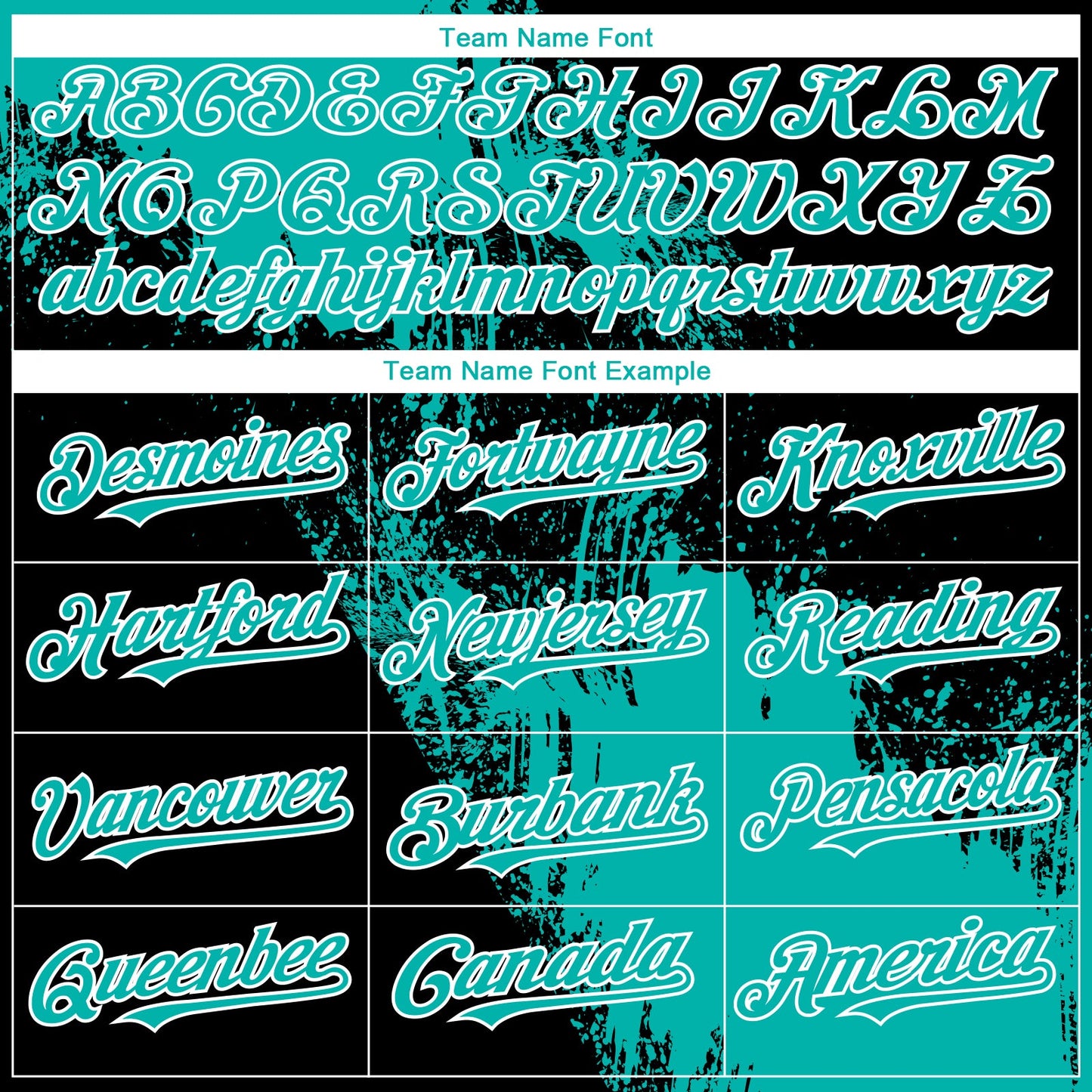 Custom Black Aqua-White Abstract Brush Stroke 3D Pattern Design Bomber Full-Snap Varsity Letterman Hoodie Jacket view 5