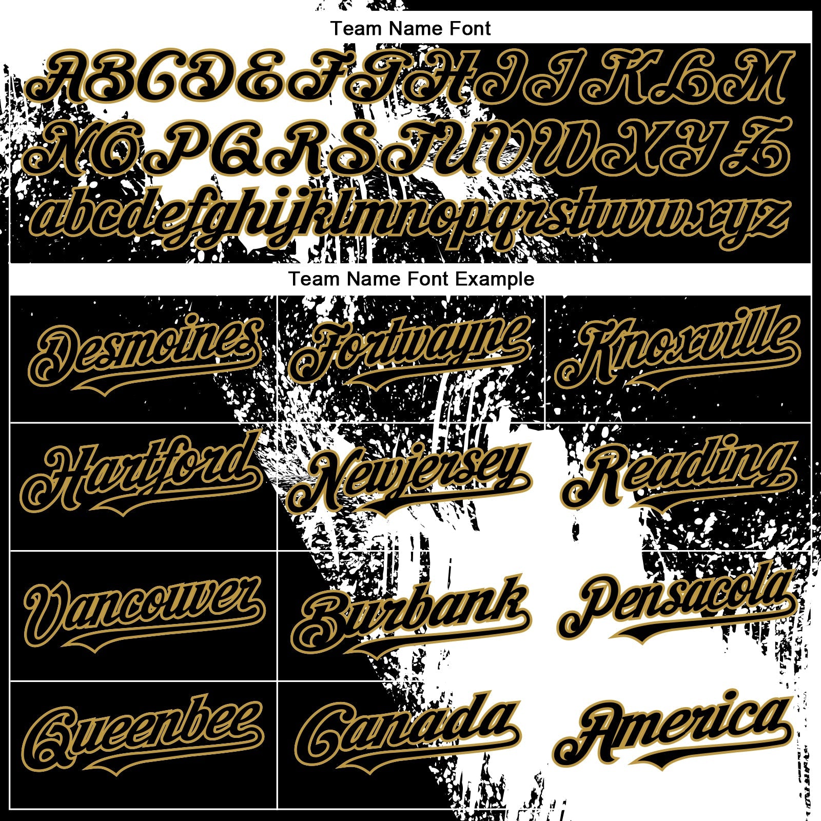 Custom Black White-Old Gold Abstract Brush Stroke 3D Pattern Design Bomber Full-Snap Varsity Letterman Hoodie Jacket view 5