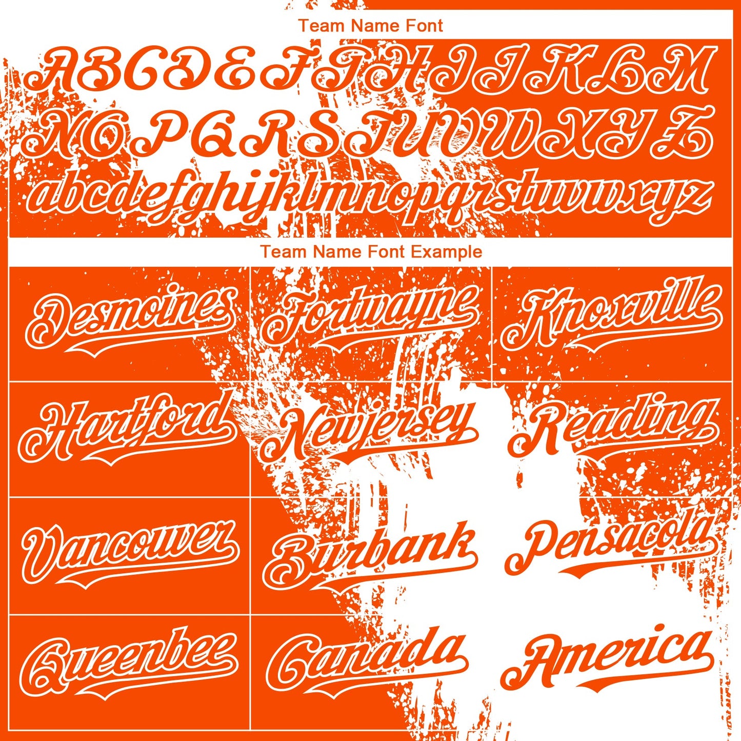 Custom Orange White Abstract Brush Stroke 3D Pattern Design Bomber Full-Snap Varsity Letterman Hoodie Jacket view 5