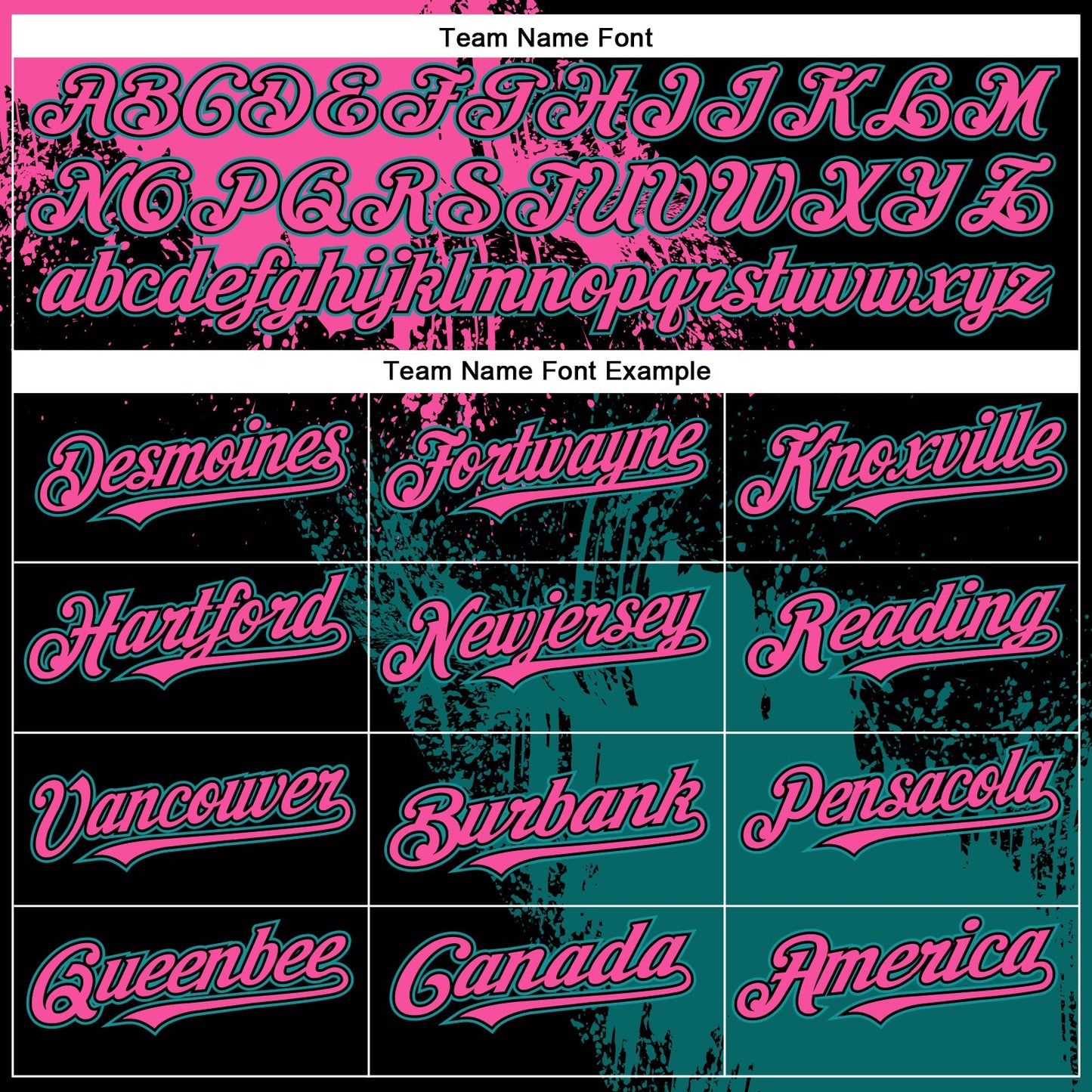 Custom Black Pink-Teal Abstract Brush Stroke 3D Pattern Design Bomber Full-Snap Varsity Letterman Hoodie Jacket view 5