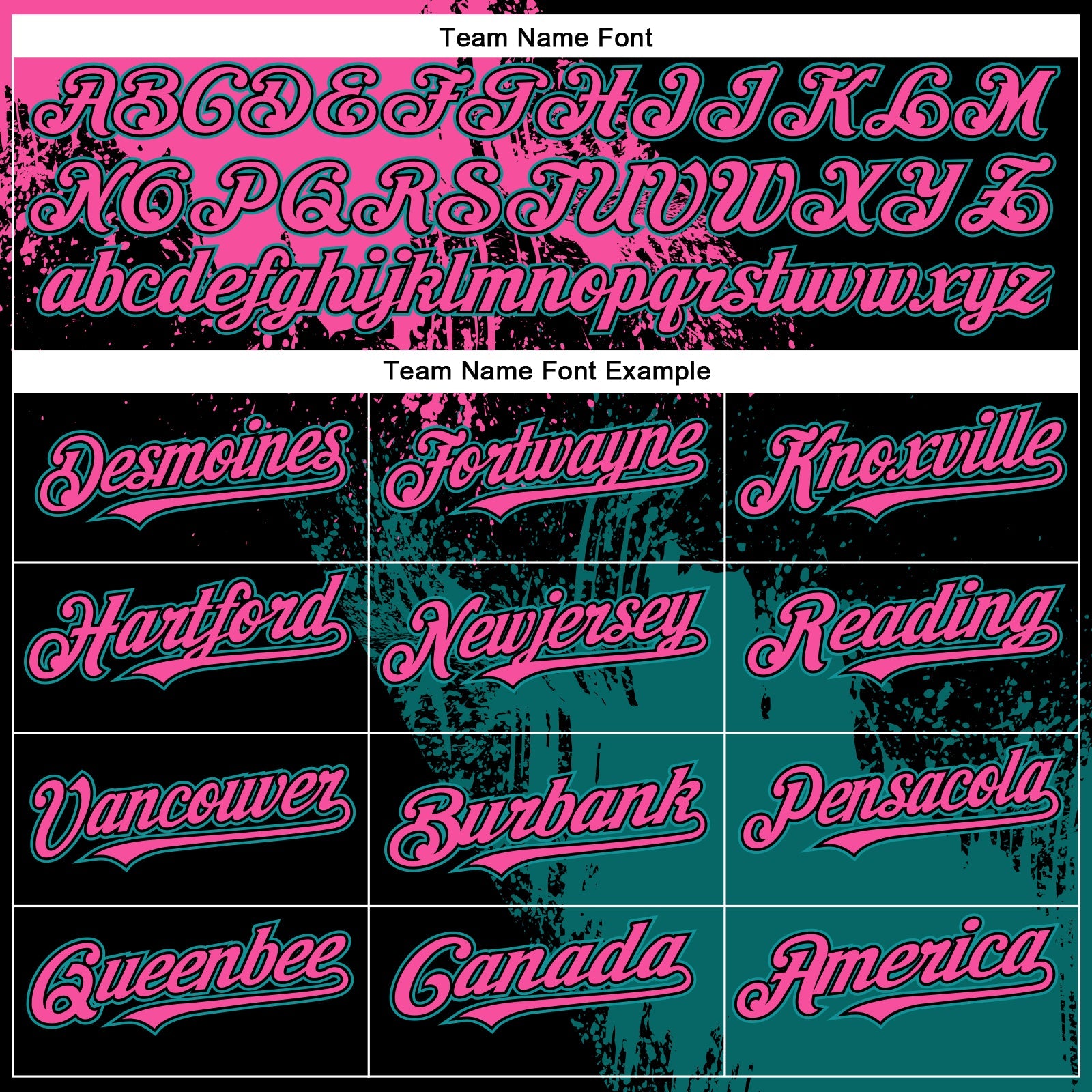 Custom Black Pink-Teal Abstract Brush Stroke 3D Pattern Design Bomber Full-Snap Varsity Letterman Hoodie Jacket view 5
