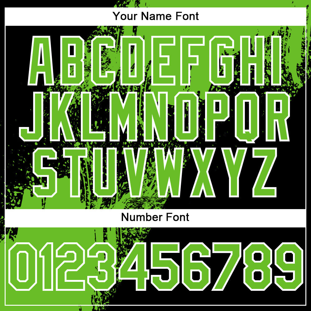 Custom Black Aurora Green-White Abstract Brush Stroke 3D Pattern Design Bomber Full-Snap Varsity Letterman Hoodie Jacket view 6