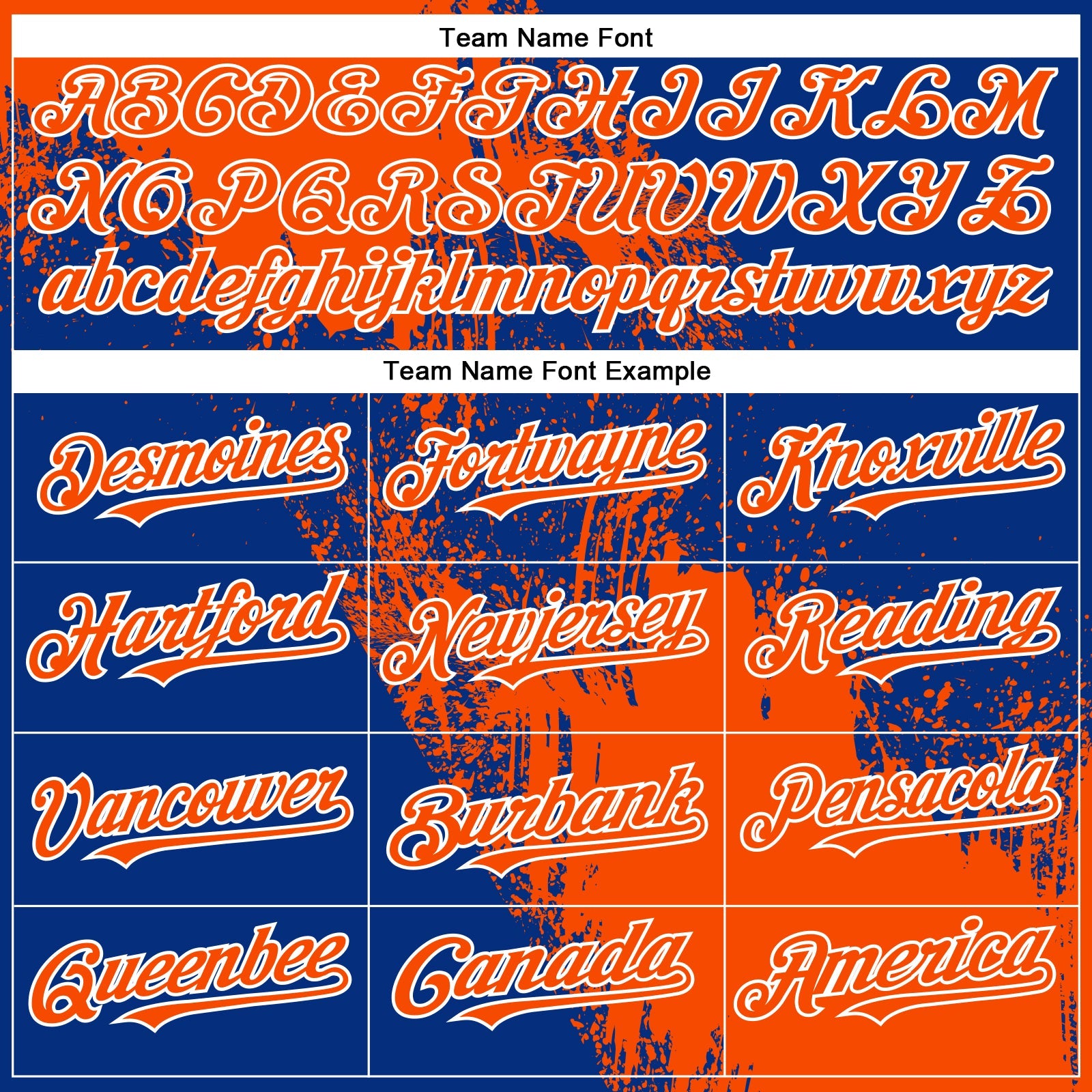 Custom Royal Orange-White Abstract Brush Stroke 3D Pattern Design Bomber Full-Snap Varsity Letterman Hoodie Jacket view 5