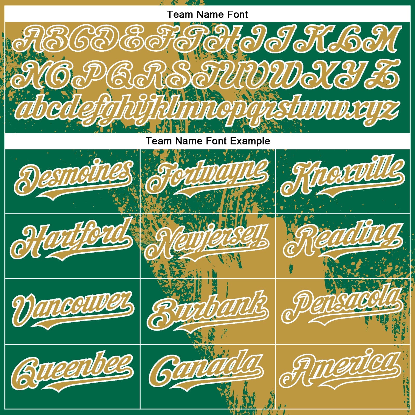 Custom Kelly Green Old Gold-White Abstract Brush Stroke 3D Pattern Design Bomber Full-Snap Varsity Letterman Hoodie Jacket view 5