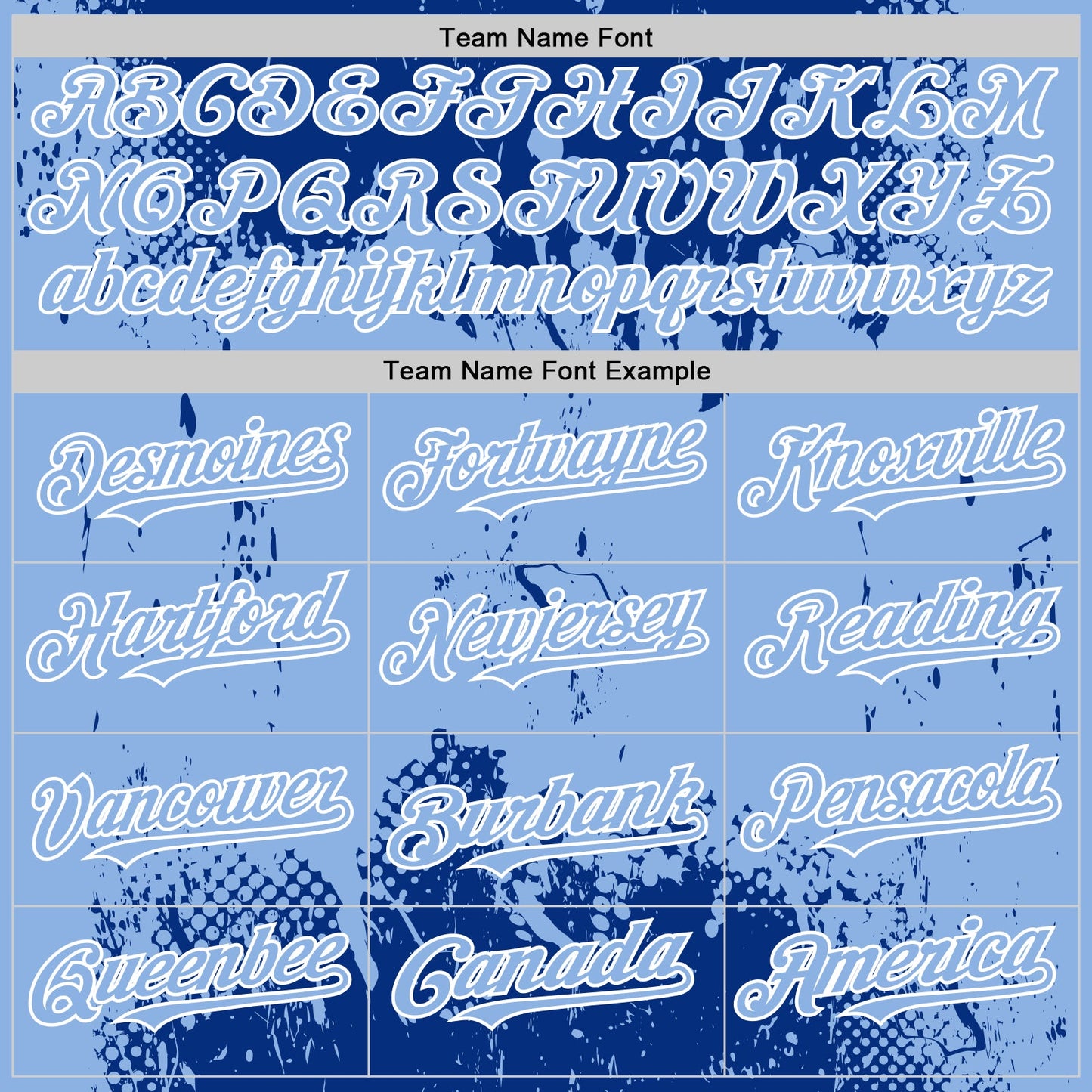 Custom Royal Light Blue-White Splash Art 3D Pattern Design Bomber Full-Snap Varsity Letterman Hoodie Jacket view 5