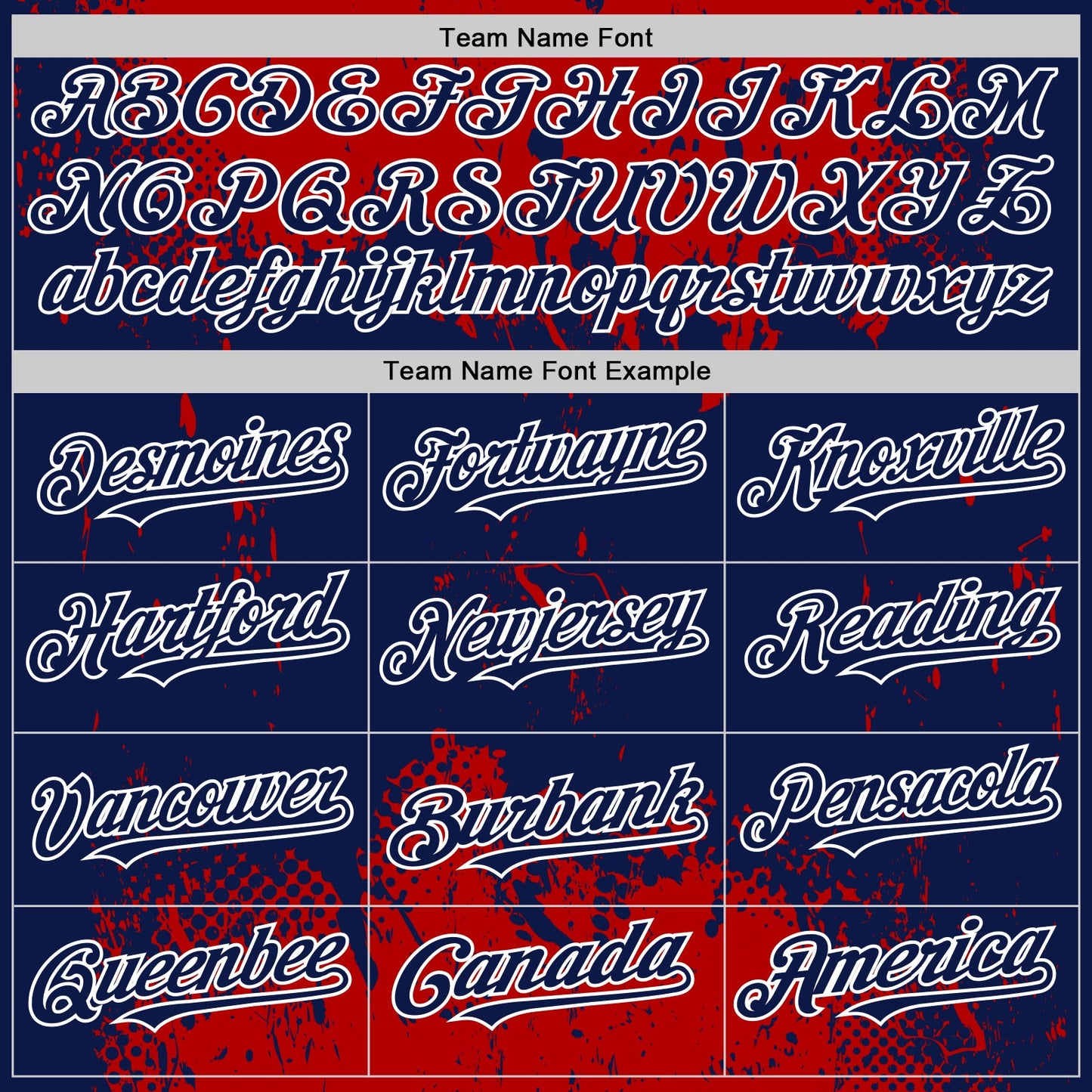 Custom Red Navy-White Splash Art 3D Pattern Design Bomber Full-Snap Varsity Letterman Hoodie Jacket view 5