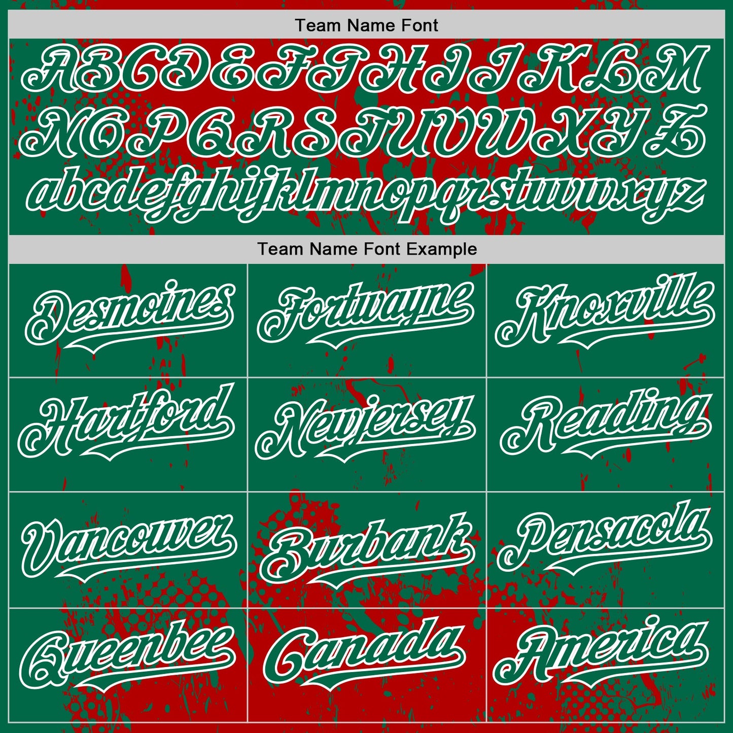 Custom Red Kelly Green-White Splash Art 3D Pattern Design Bomber Full-Snap Varsity Letterman Hoodie Jacket view 5