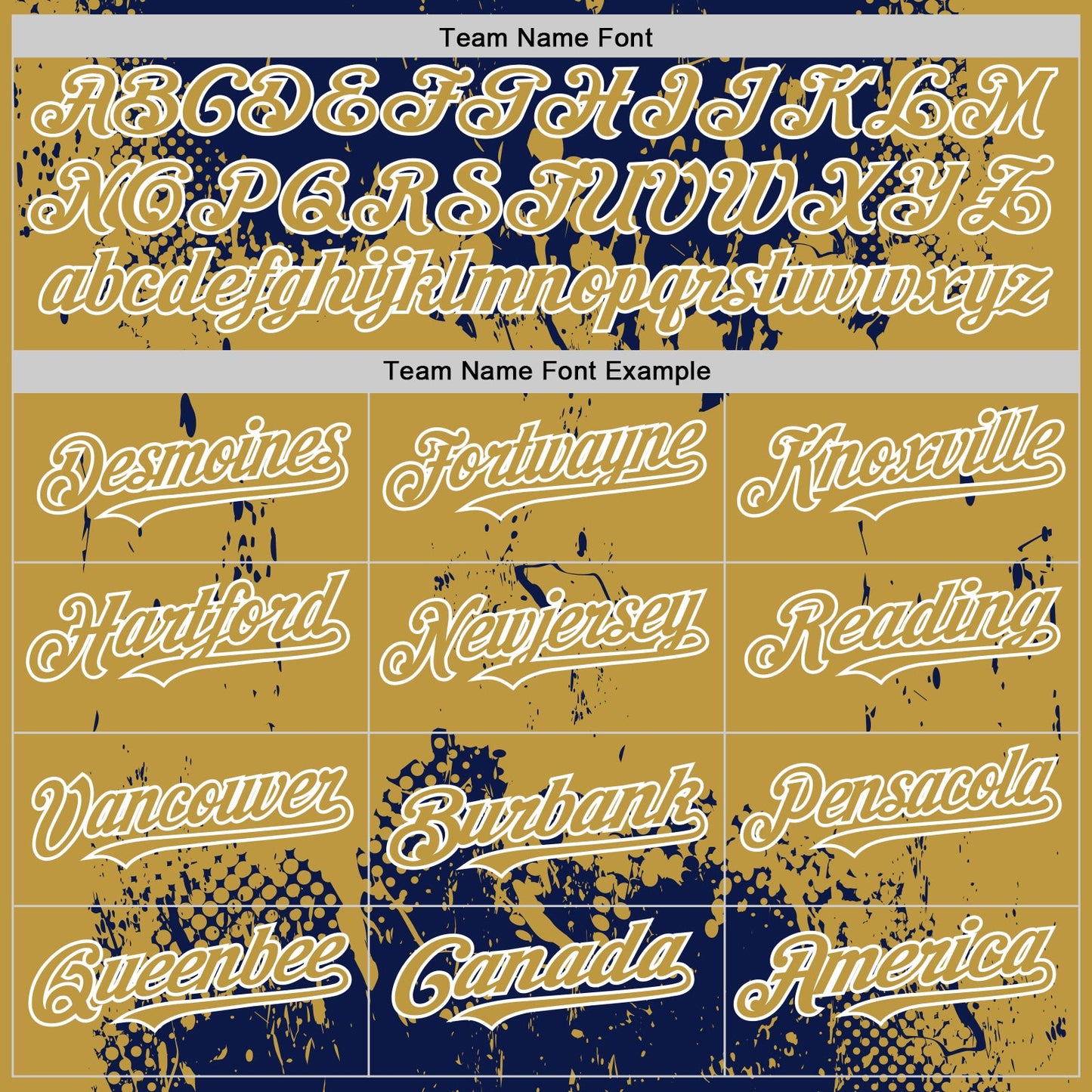 Custom Navy Old Gold-White Splash Art 3D Pattern Design Bomber Full-Snap Varsity Letterman Hoodie Jacket view 5
