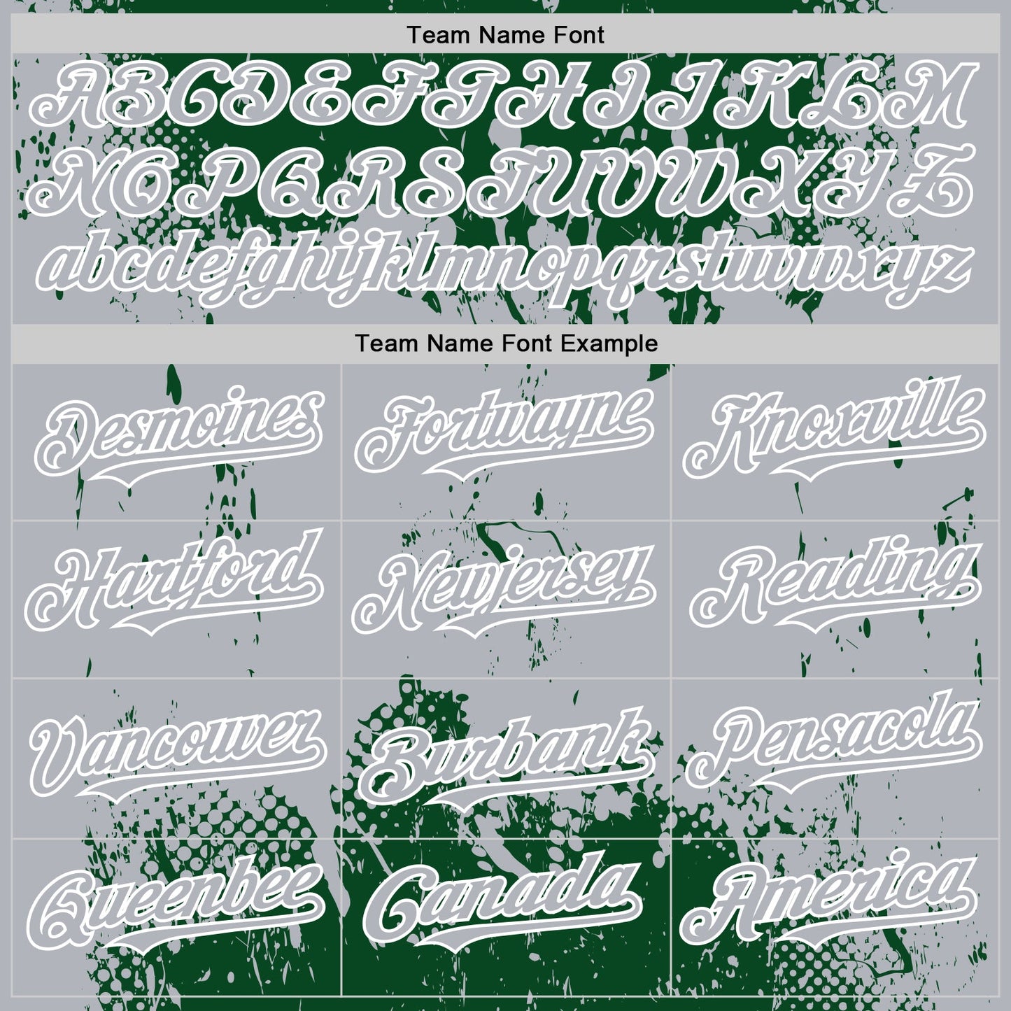 Custom Green Gray-White Splash Art 3D Pattern Design Bomber Full-Snap Varsity Letterman Hoodie Jacket view 5
