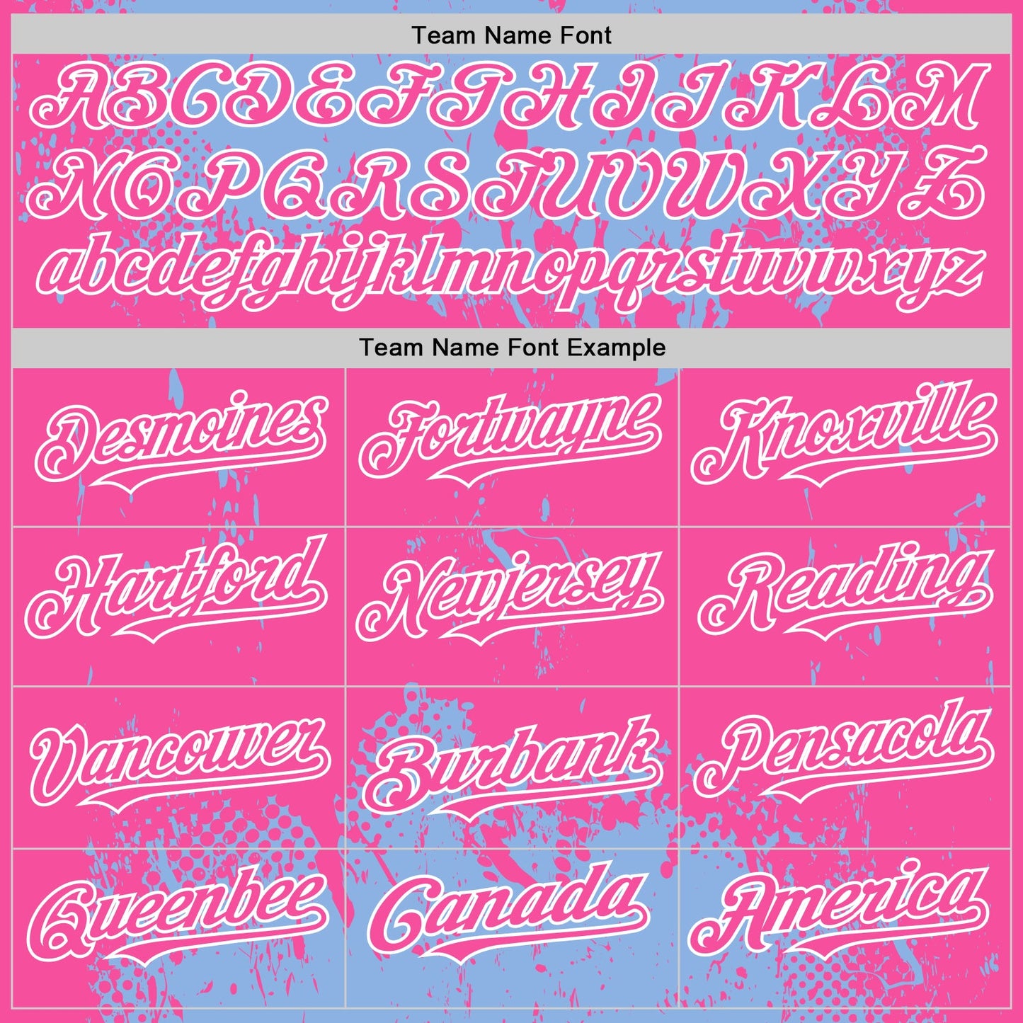 Custom Light Blue Pink-White Splash Art 3D Pattern Design Bomber Full-Snap Varsity Letterman Hoodie Jacket view 5