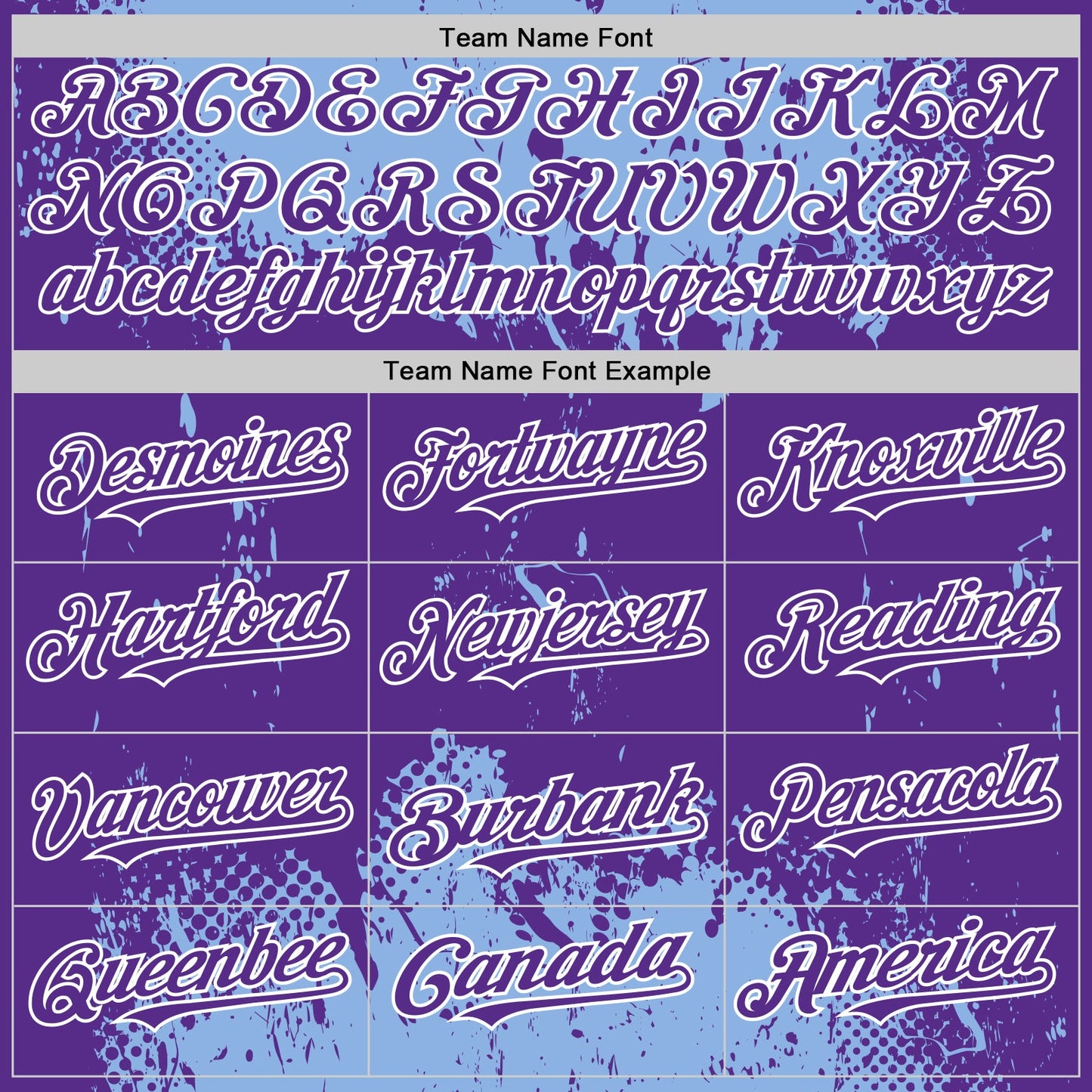 Custom Light Blue Purple-White Splash Art 3D Pattern Design Bomber Full-Snap Varsity Letterman Hoodie Jacket view 5