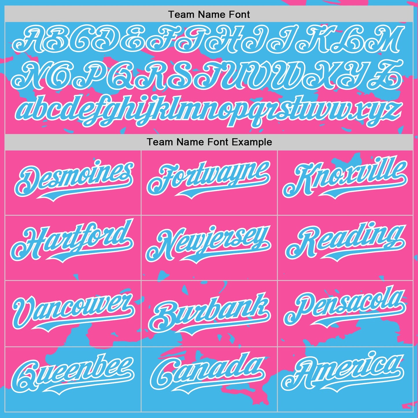Custom Pink Sky Blue-White Splash Art 3D Pattern Design Bomber Full-Snap Varsity Letterman Hoodie Jacket view 5