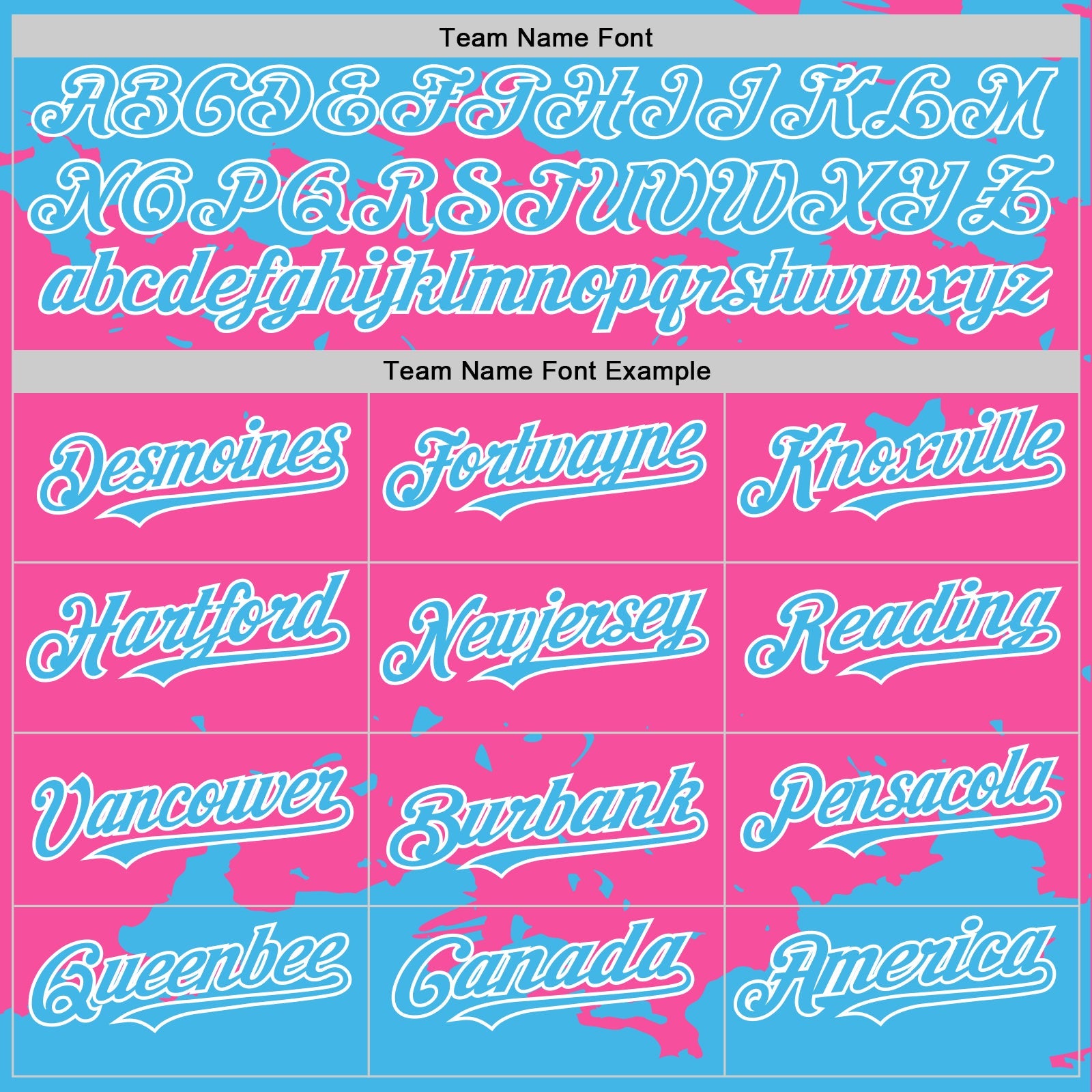 Custom Pink Sky Blue-White Splash Art 3D Pattern Design Bomber Full-Snap Varsity Letterman Hoodie Jacket view 5