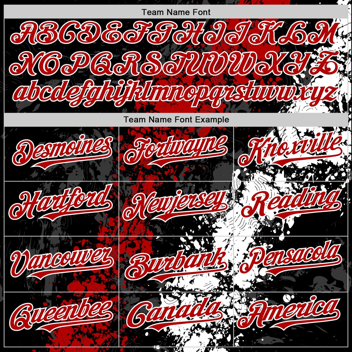Custom Black Red-White Splash Art 3D Pattern Design Bomber Full-Snap Varsity Letterman Hoodie Jacket view 5