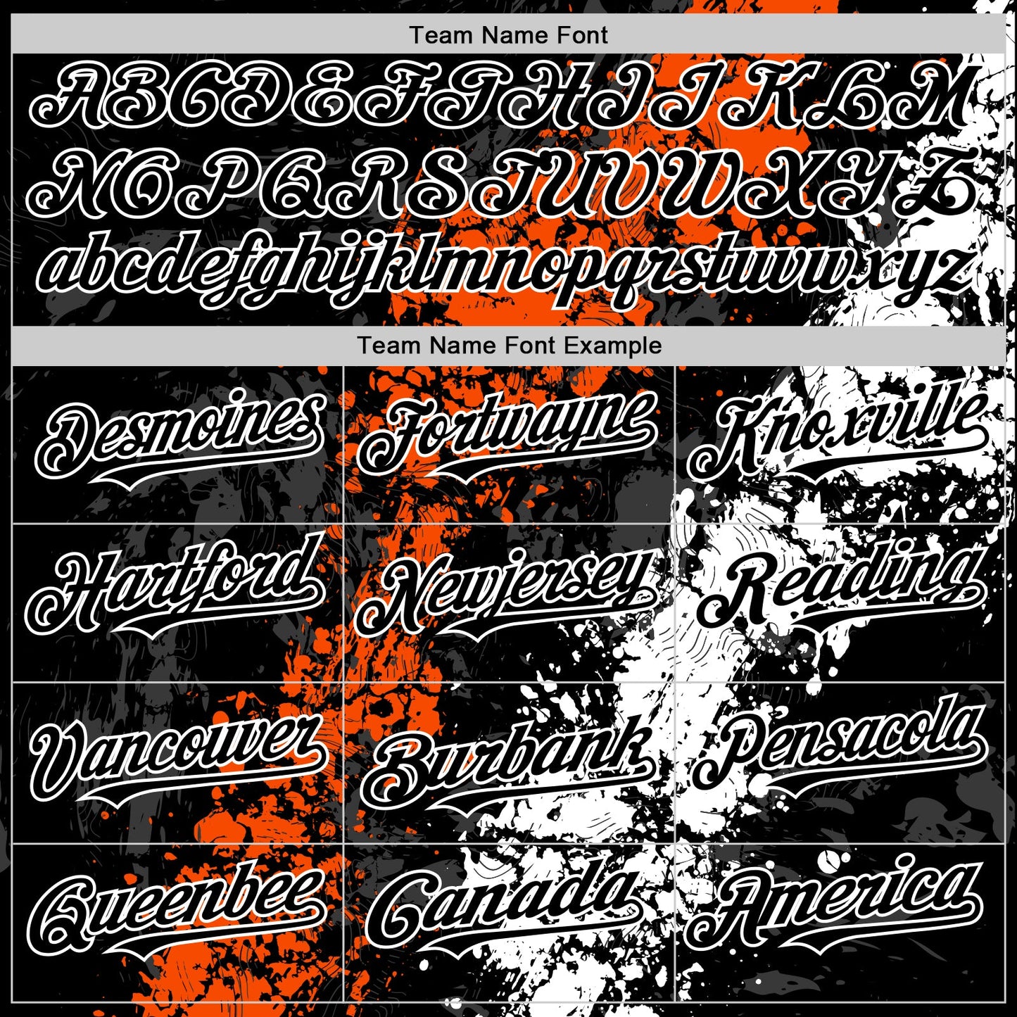 Custom Black Orange-White Splash Art 3D Pattern Design Bomber Full-Snap Varsity Letterman Hoodie Jacket view 5
