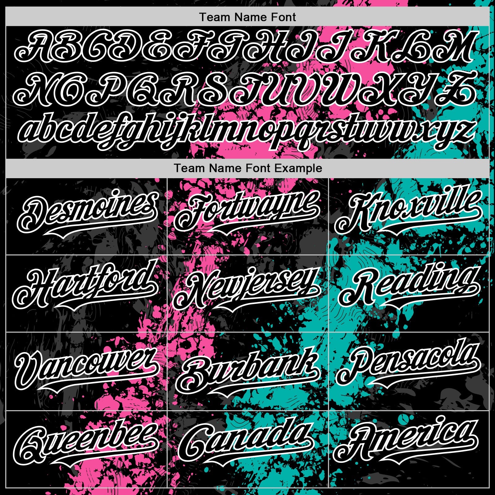 Custom Black Pink Aqua-White Splash Art 3D Pattern Design Bomber Full-Snap Varsity Letterman Hoodie Jacket view 5