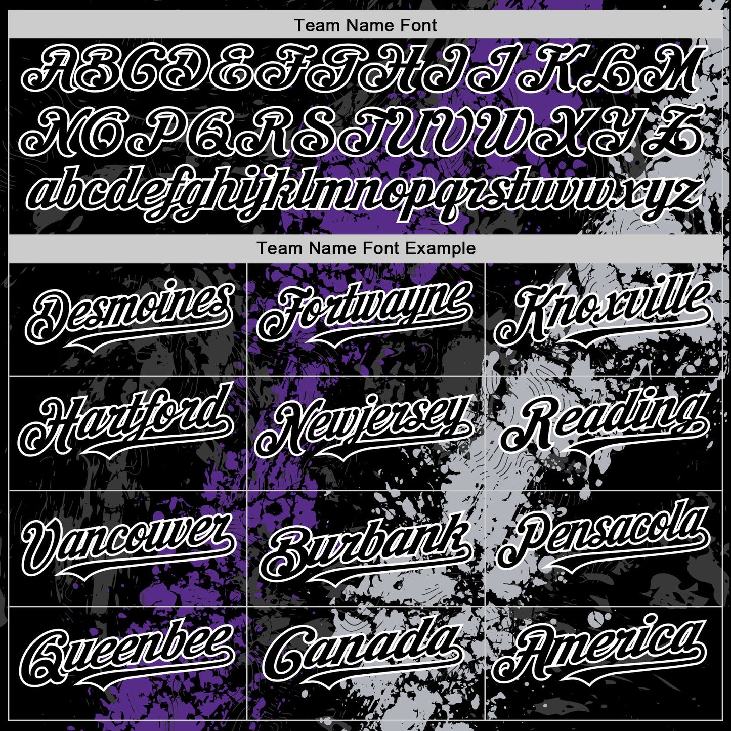 Custom Black Purple Gray-White Splash Art 3D Pattern Design Bomber Full-Snap Varsity Letterman Hoodie Jacket view 5