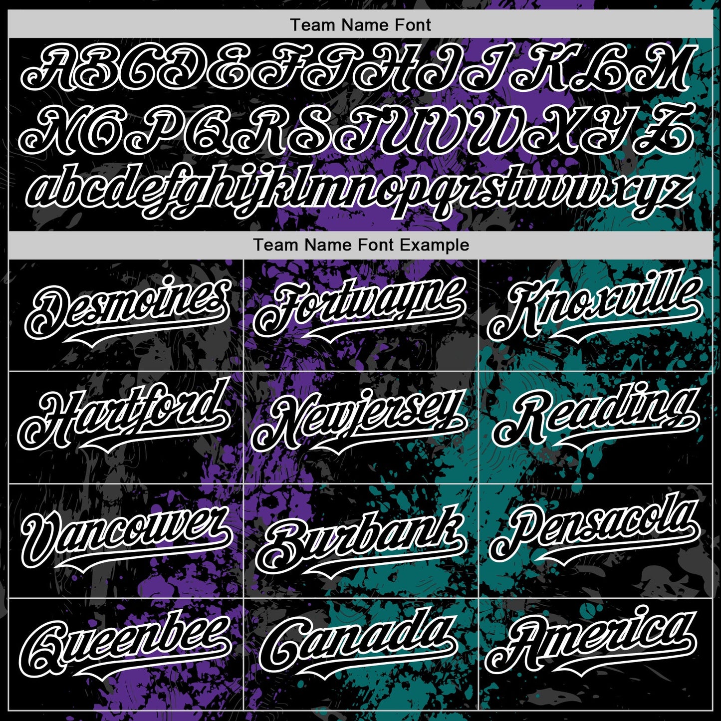 Custom Black Purple Teal-White Splash Art 3D Pattern Design Bomber Full-Snap Varsity Letterman Hoodie Jacket view 5