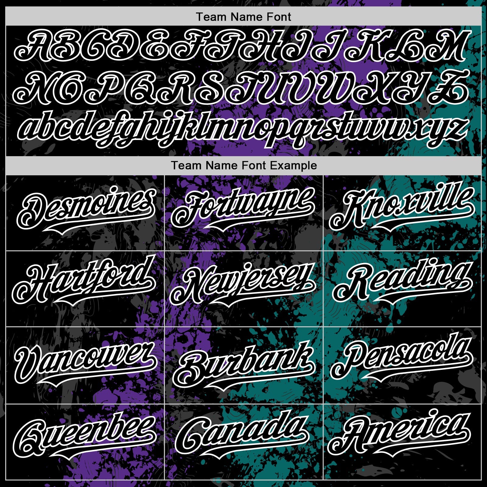 Custom Black Purple Teal-White Splash Art 3D Pattern Design Bomber Full-Snap Varsity Letterman Hoodie Jacket view 5