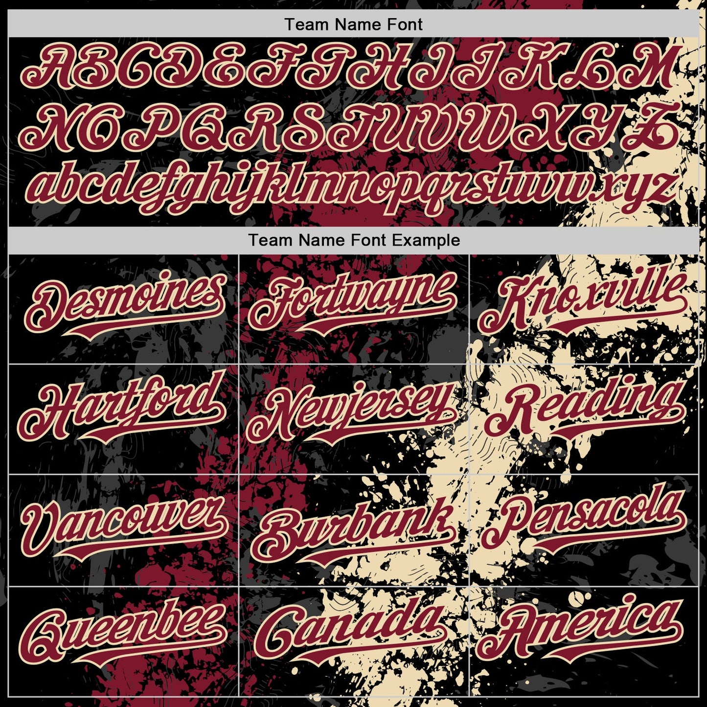 Custom Black Crimson-Cream Splash Art 3D Pattern Design Bomber Full-Snap Varsity Letterman Hoodie Jacket view 5