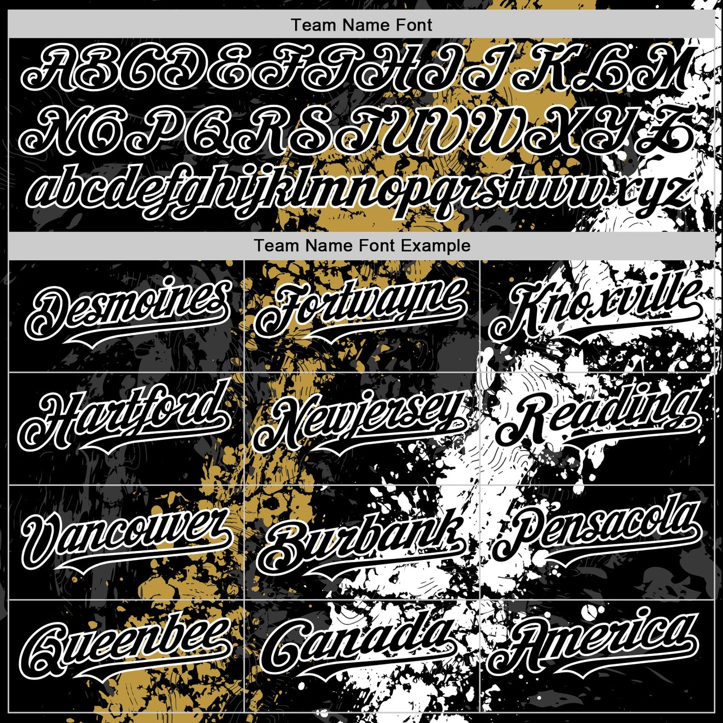 Custom Black Old Gold-White Splash Art 3D Pattern Design Bomber Full-Snap Varsity Letterman Hoodie Jacket view 5