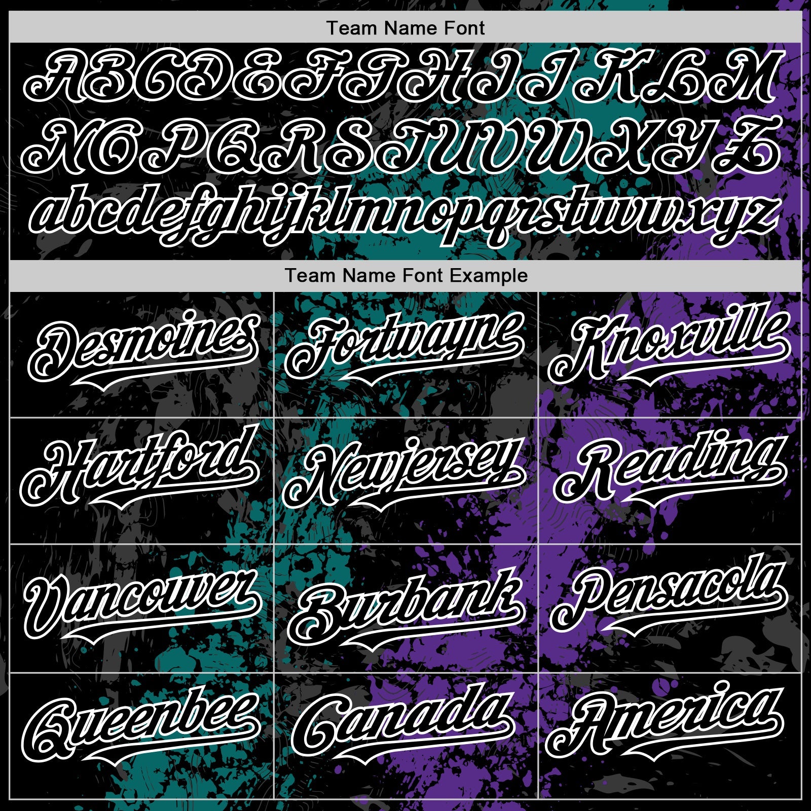 Custom Black Teal Purple-White Splash Art 3D Pattern Design Bomber Full-Snap Varsity Letterman Hoodie Jacket view 5