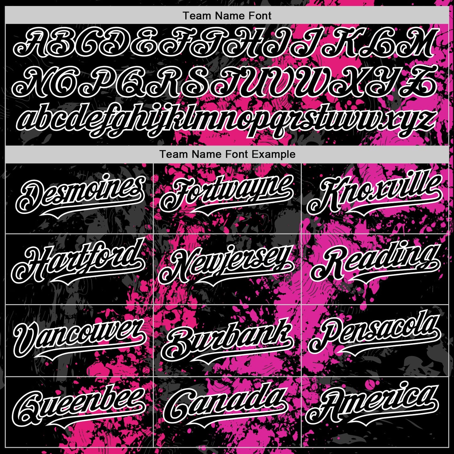 Custom Black Hot Pink Deep Pink-White Splash Art 3D Pattern Design Bomber Full-Snap Varsity Letterman Hoodie Jacket view 5