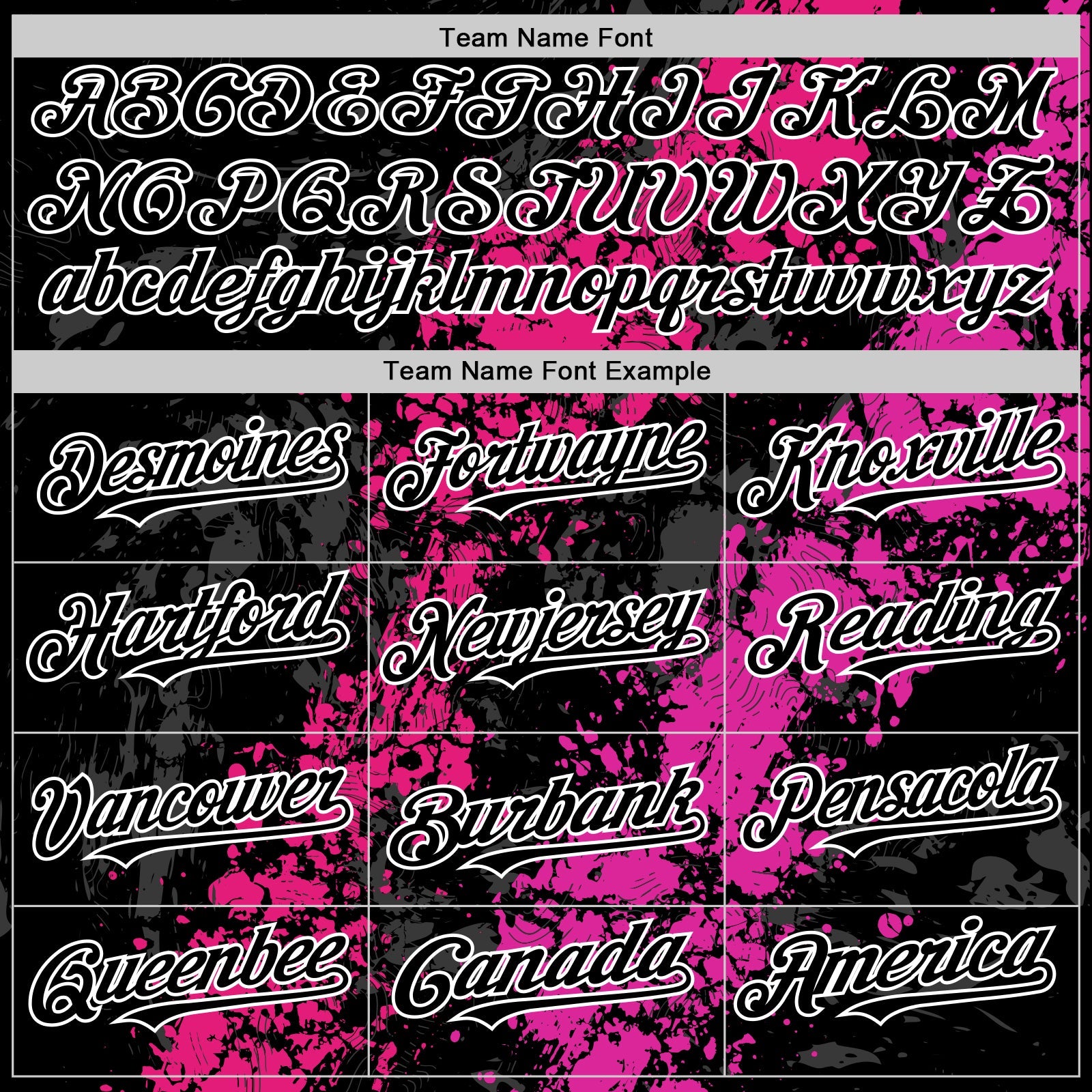 Custom Black Hot Pink Deep Pink-White Splash Art 3D Pattern Design Bomber Full-Snap Varsity Letterman Hoodie Jacket view 5
