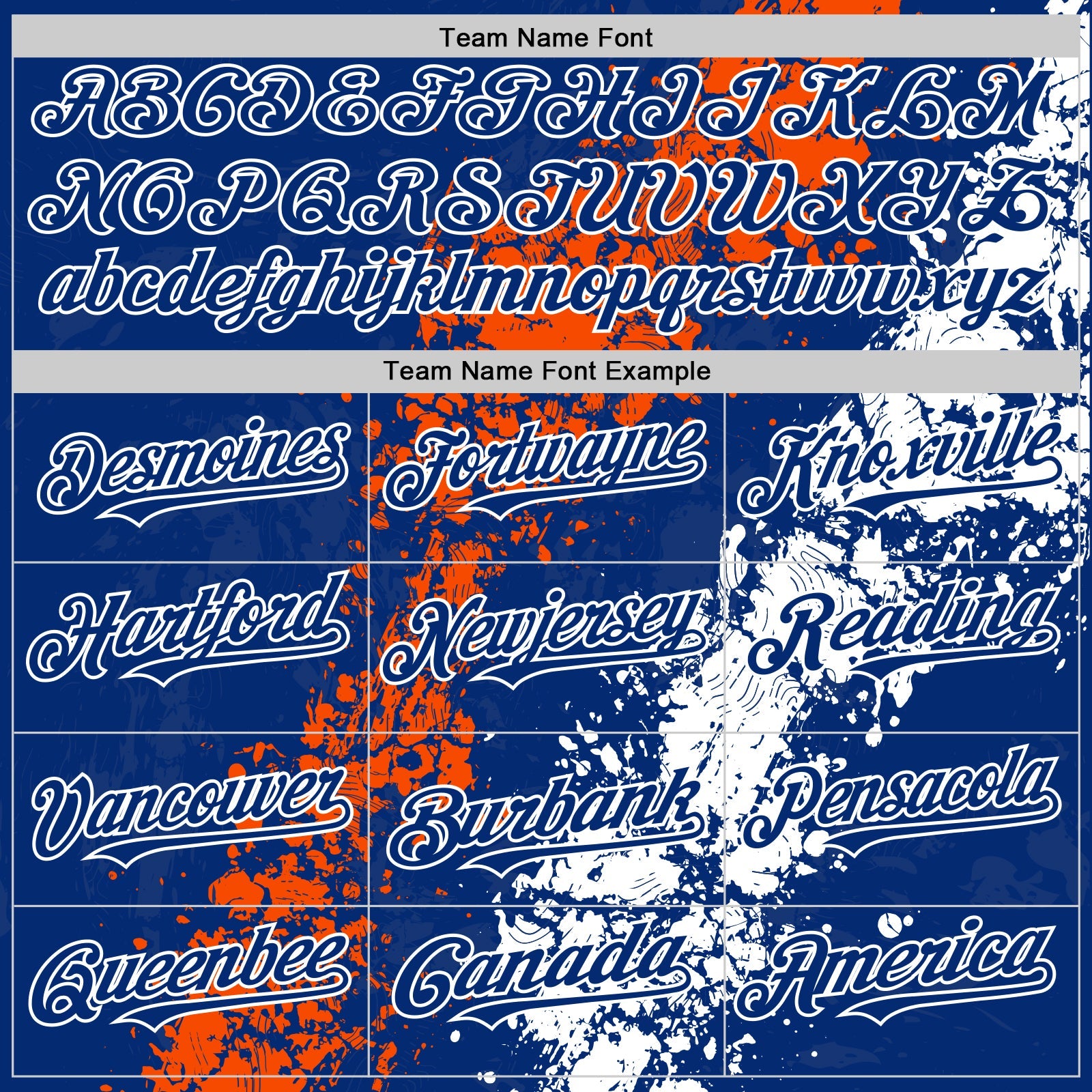 Custom Royal Orange-White Splash Art 3D Pattern Design Bomber Full-Snap Varsity Letterman Hoodie Jacket view 5