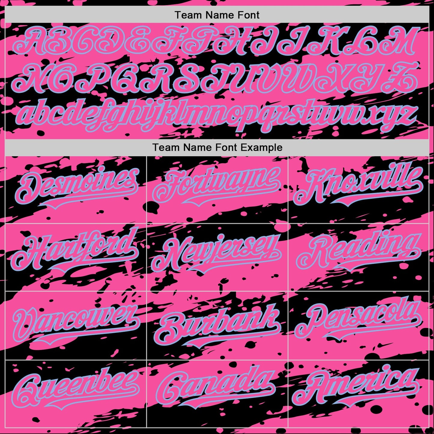 Custom Black Pink-Light Blue Splash 3D Pattern Design Bomber Full-Snap Varsity Letterman Hoodie Jacket view 5