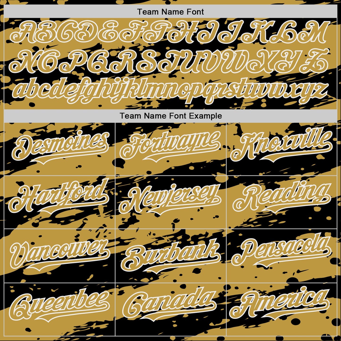 Custom Black Old Gold-White Splash 3D Pattern Design Bomber Full-Snap Varsity Letterman Hoodie Jacket view 5