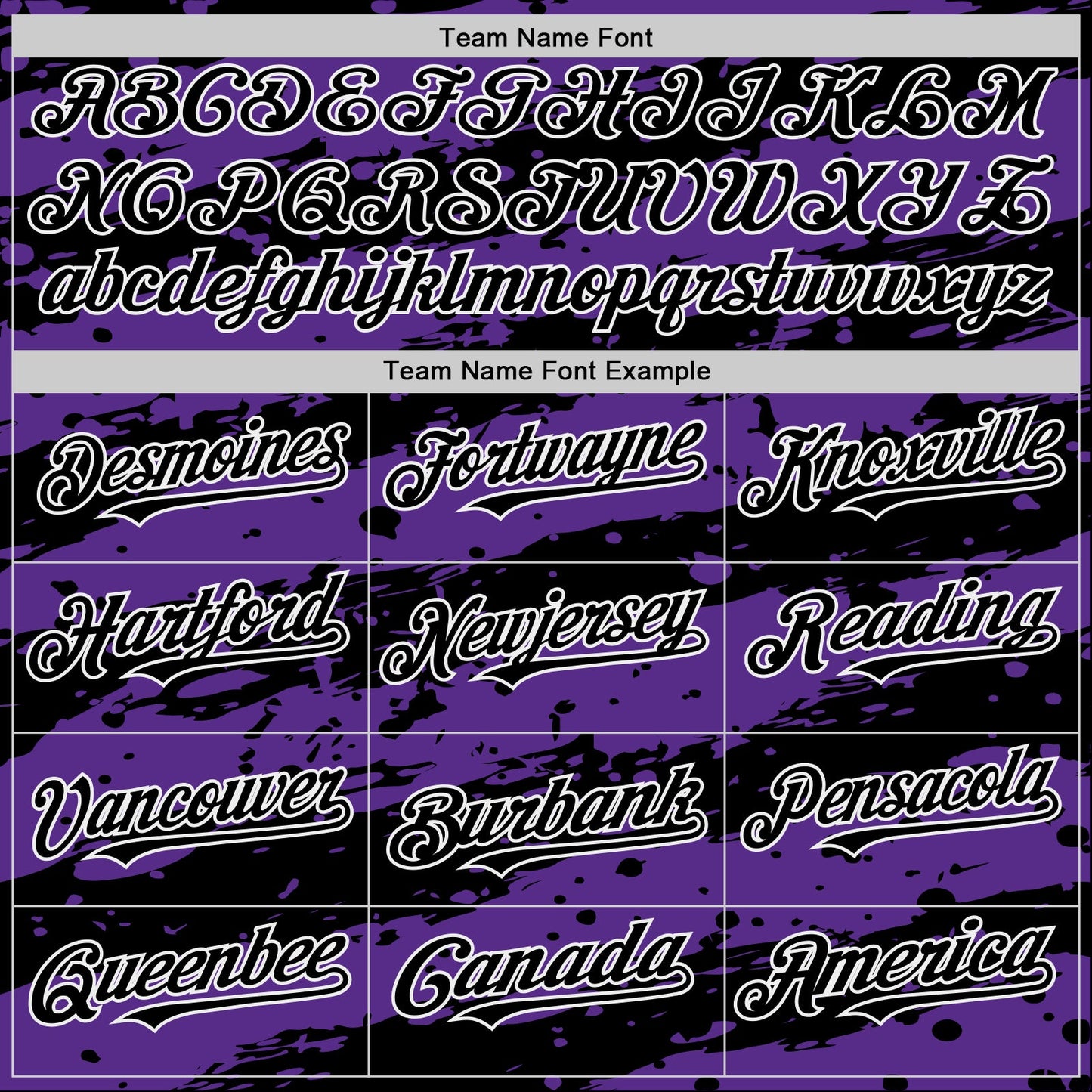 Custom Purple Black-White Splash 3D Pattern Design Bomber Full-Snap Varsity Letterman Hoodie Jacket view 5