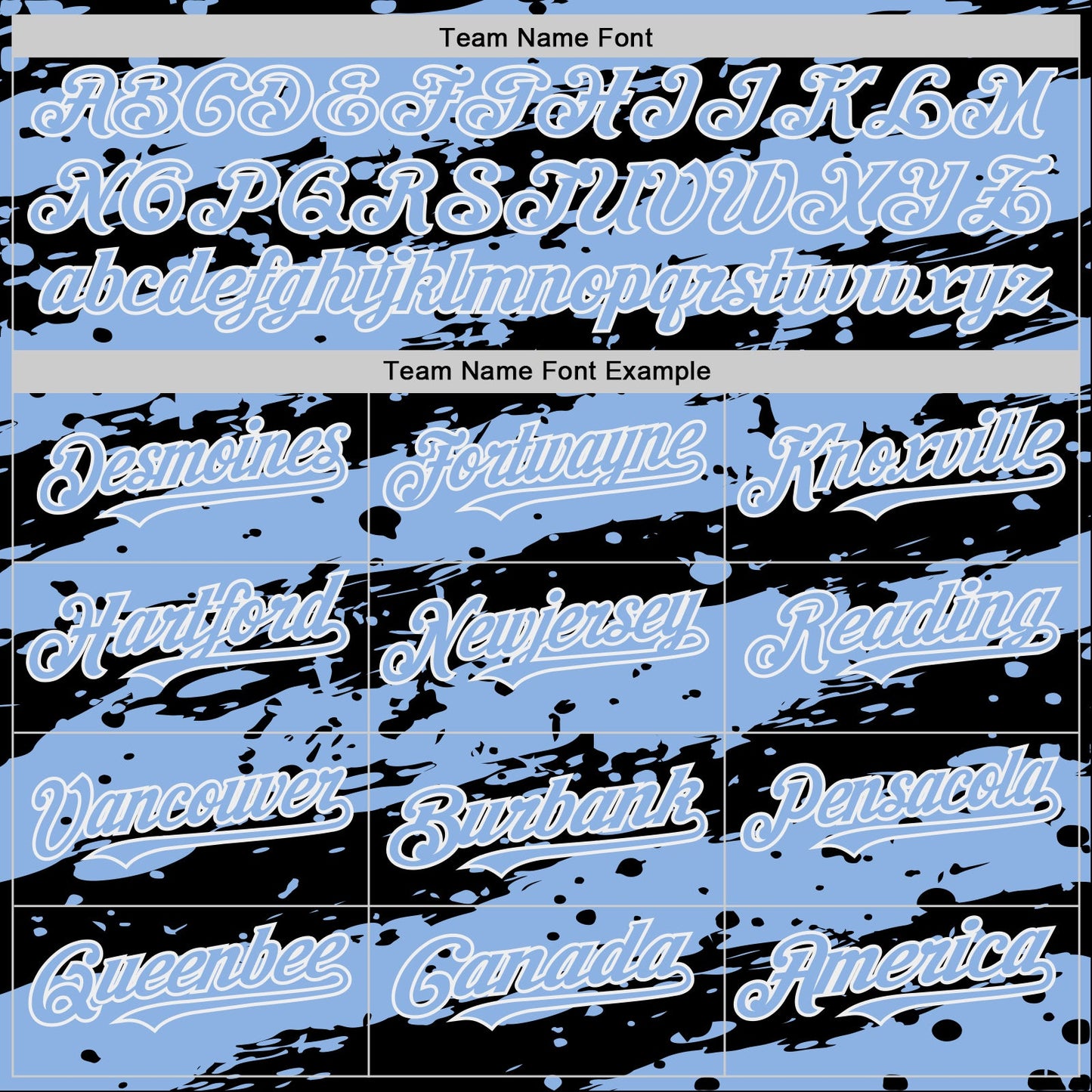 Custom Black Light Blue-White Splash 3D Pattern Design Bomber Full-Snap Varsity Letterman Hoodie Jacket view 5