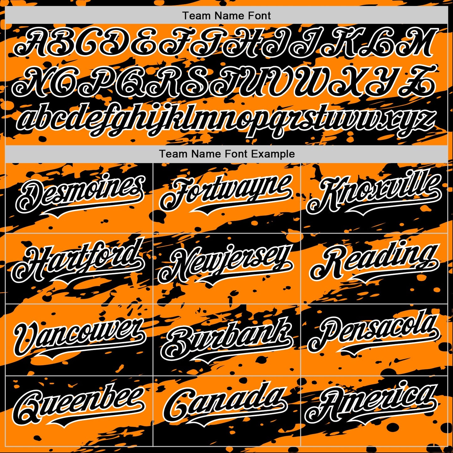 Custom Bay Orange Black-White Splash 3D Pattern Design Bomber Full-Snap Varsity Letterman Hoodie Jacket view 5
